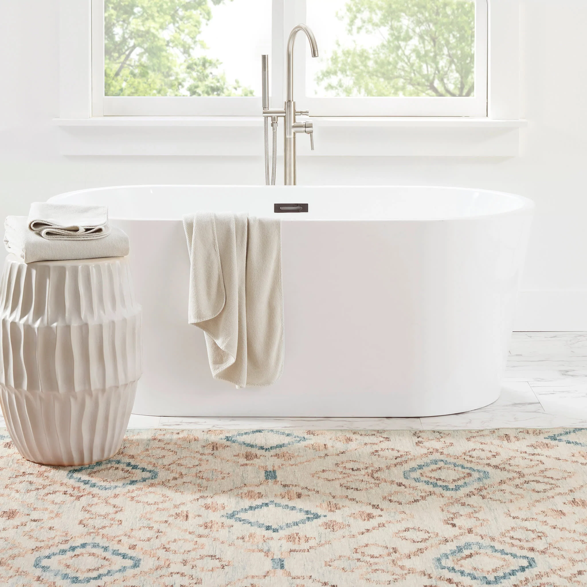 Jelly Roll Machine Washable Rug | Sky - Image 3