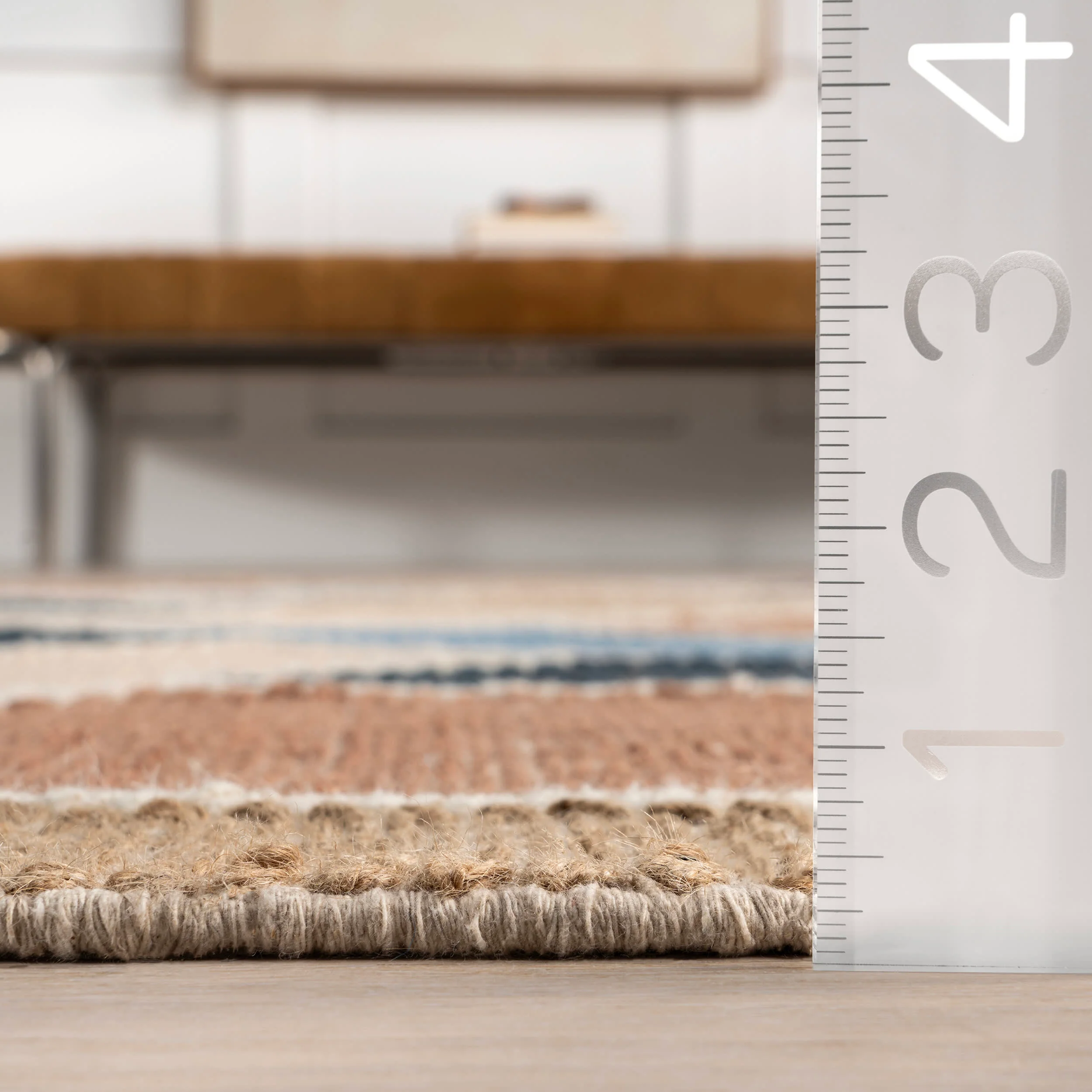 Jena Abstract Mid-century Modern Rug | Blue - Image 5