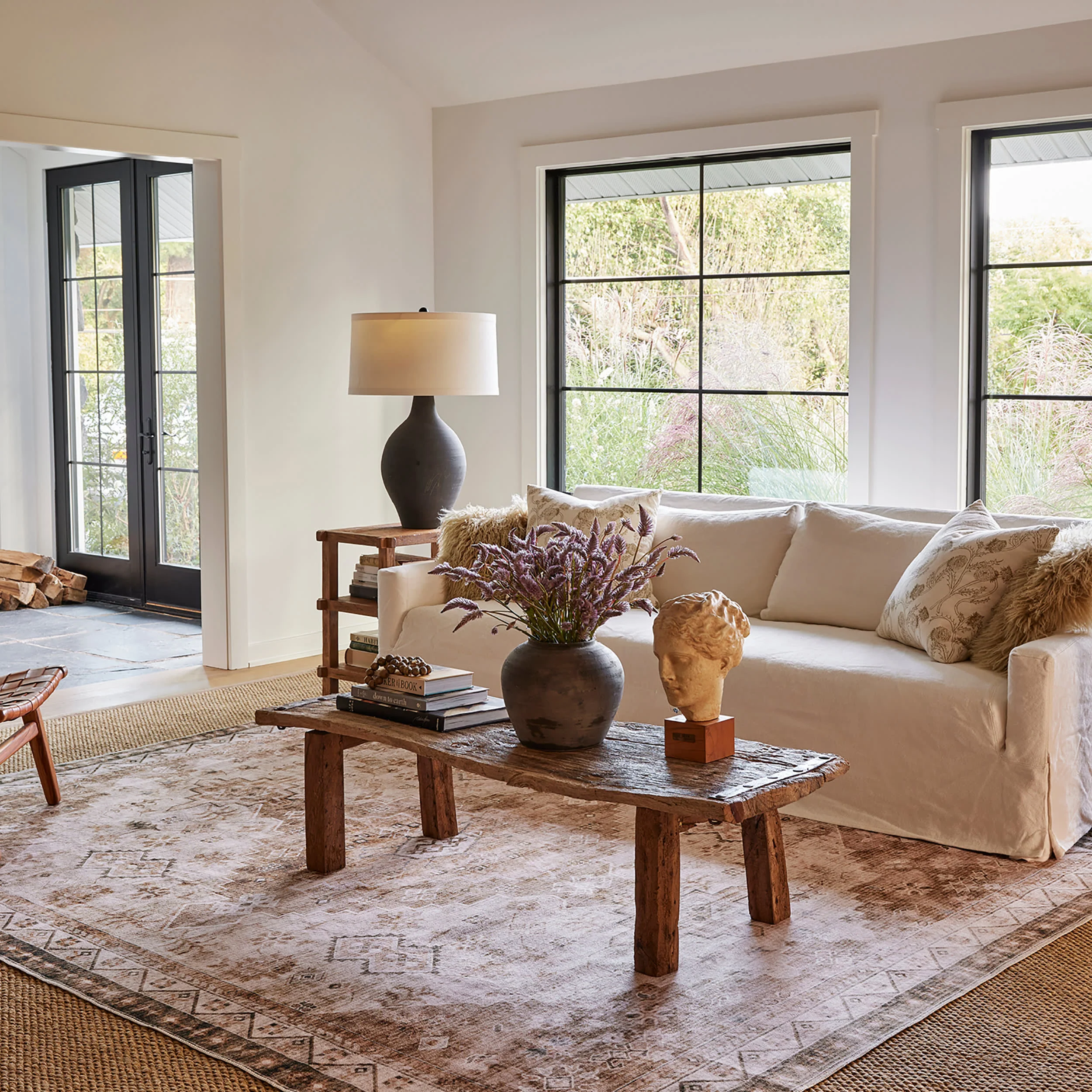 Jessamine Washable Geometric Rug | Beige - Image 2