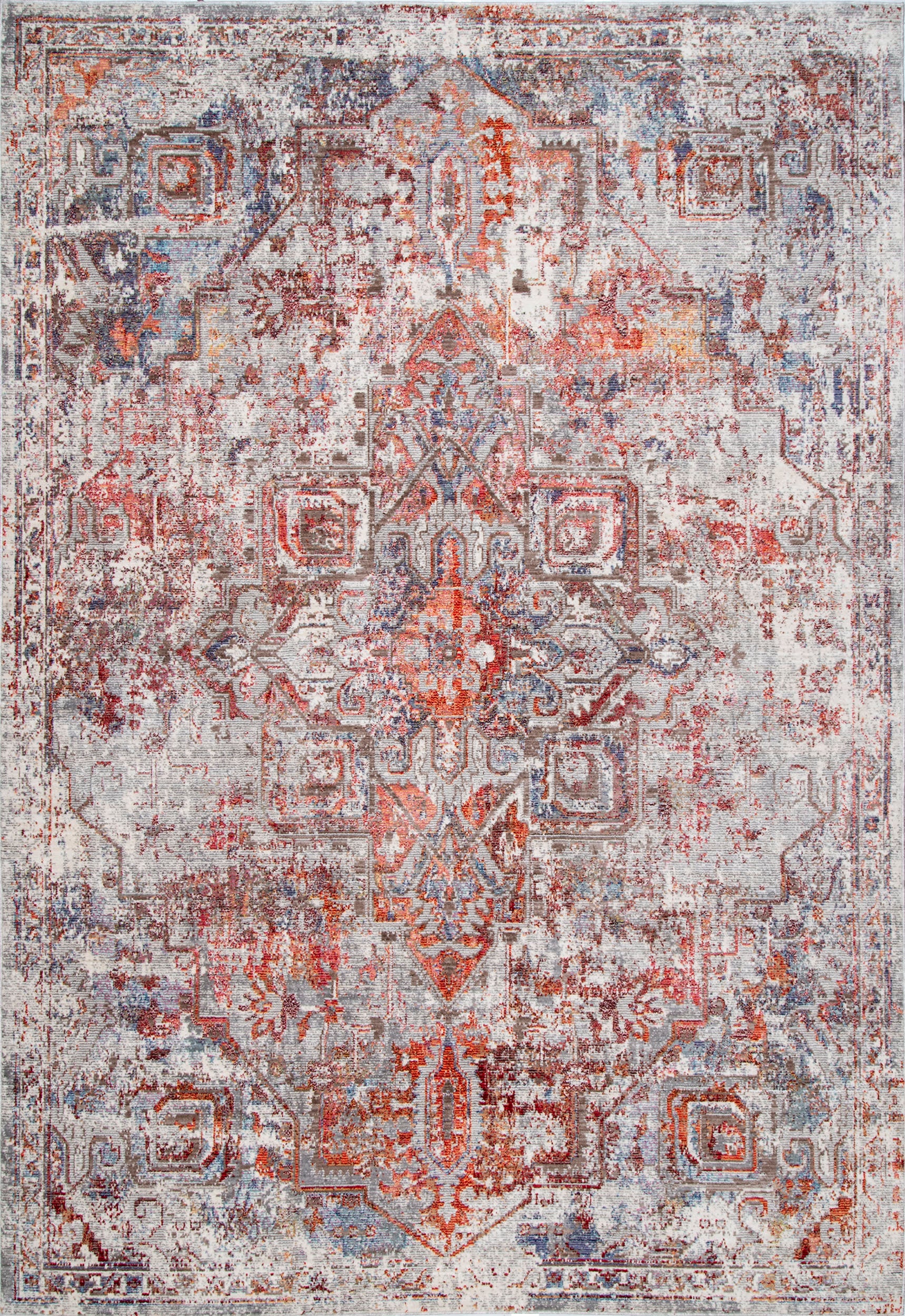 Jeweled Medallion Rug | Orange