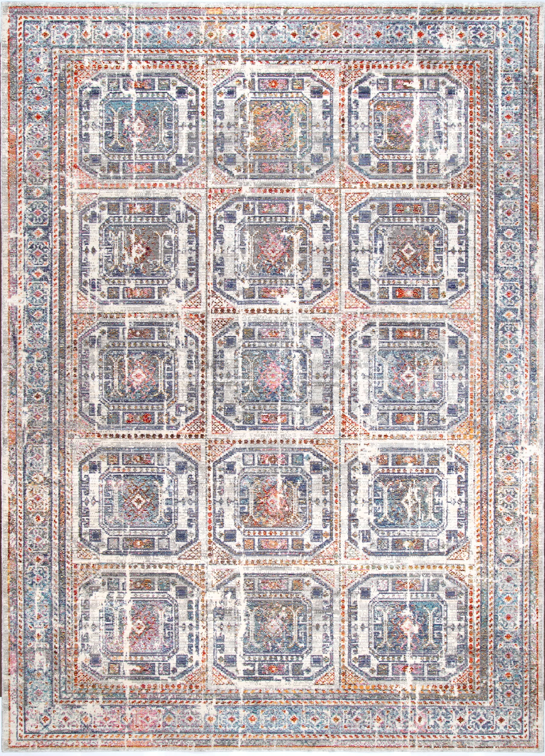 Jeweled Tiles Rug | Multicolor