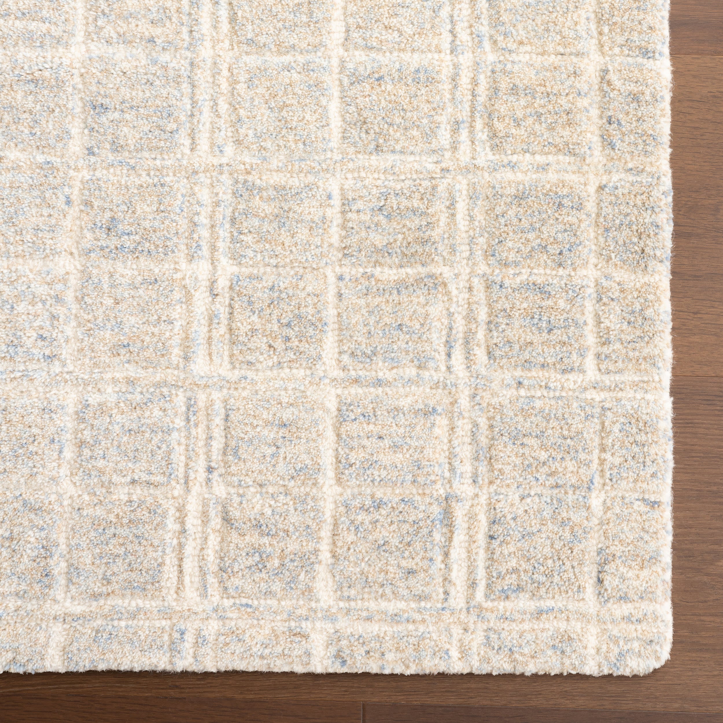 Jianna Checkered Rug | Blue Grey - Image 4