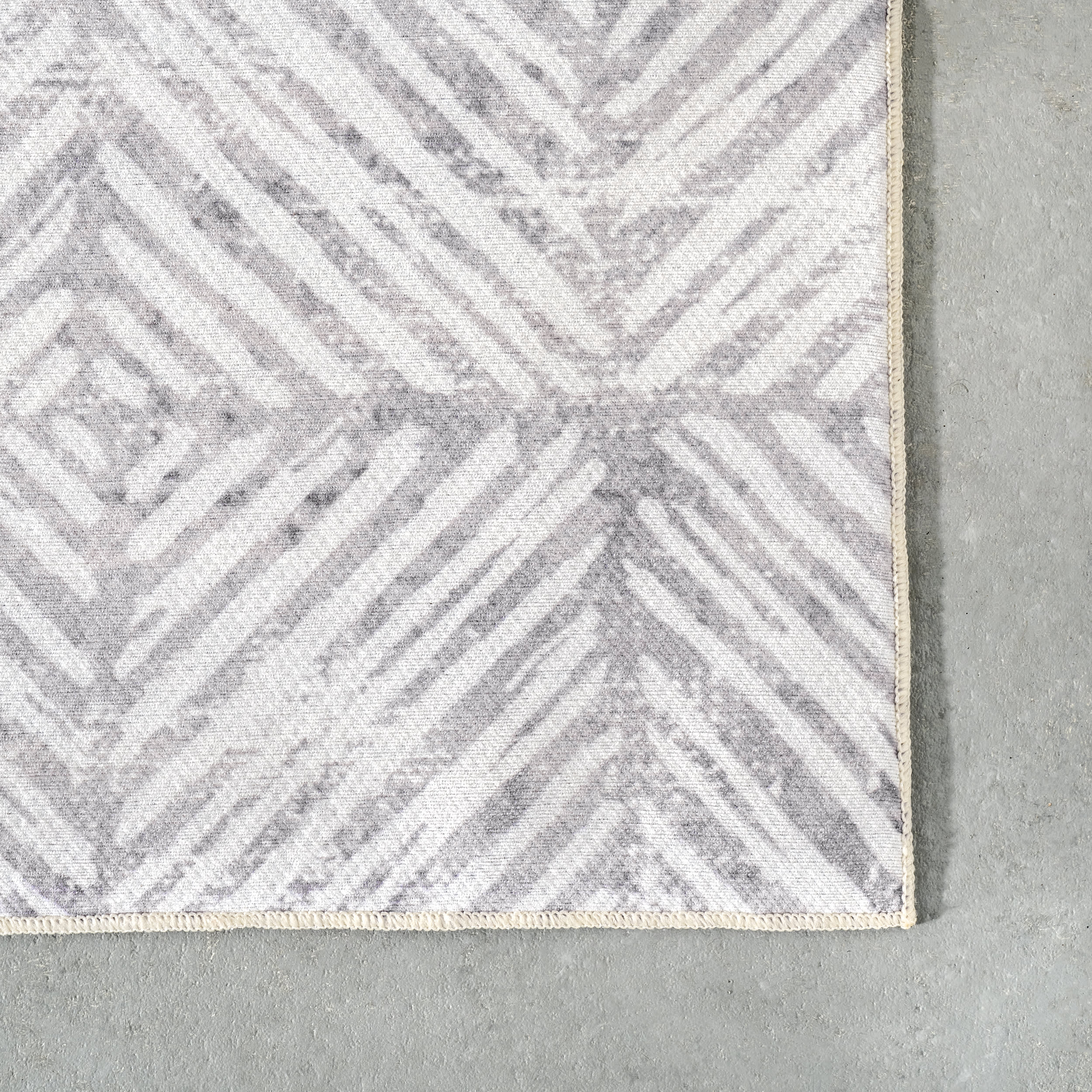 Johanna Tiled Washable Indoor/Outdoor Rug | Grey - Image 3