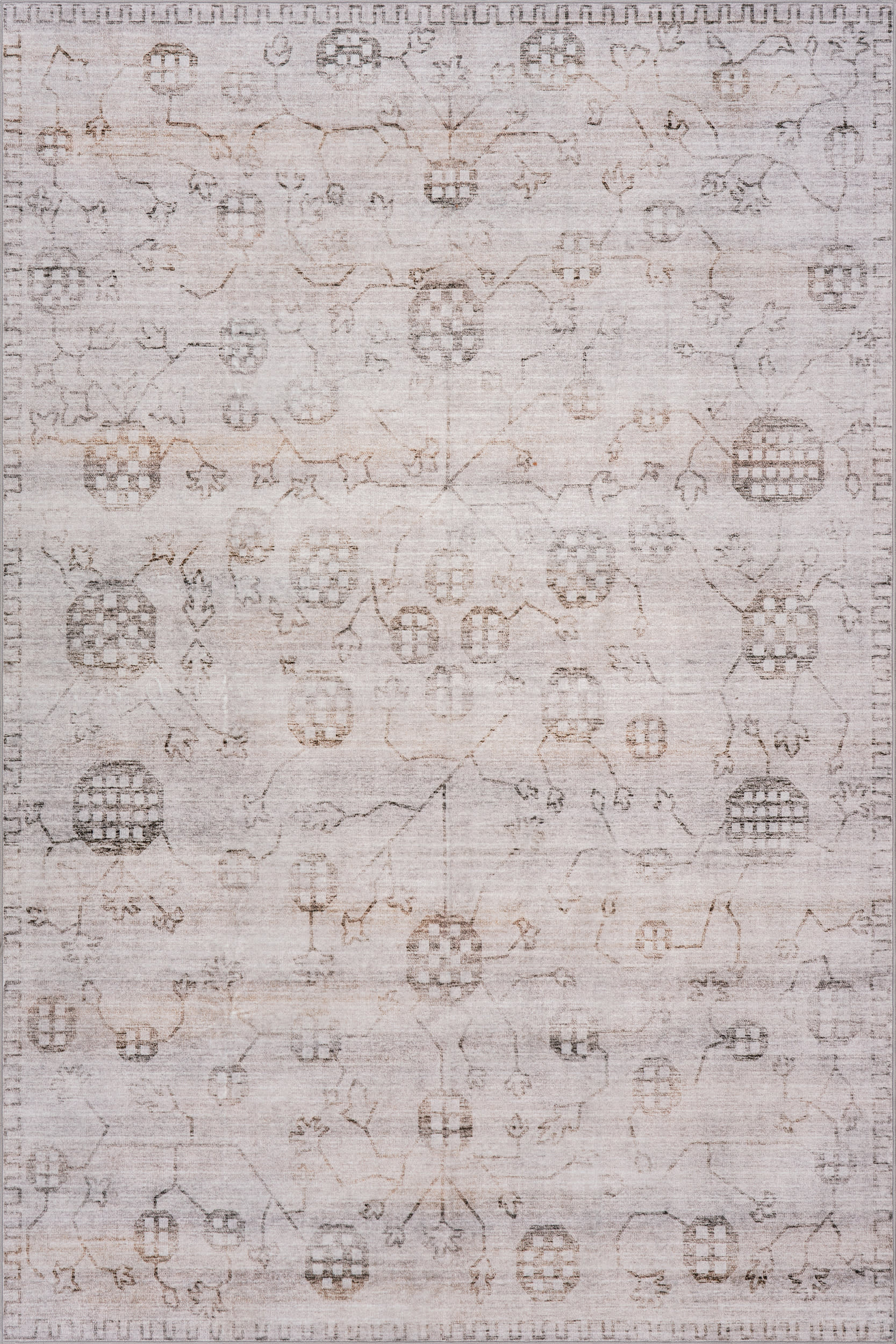 Jolen Traditional Washable Rug | Beige