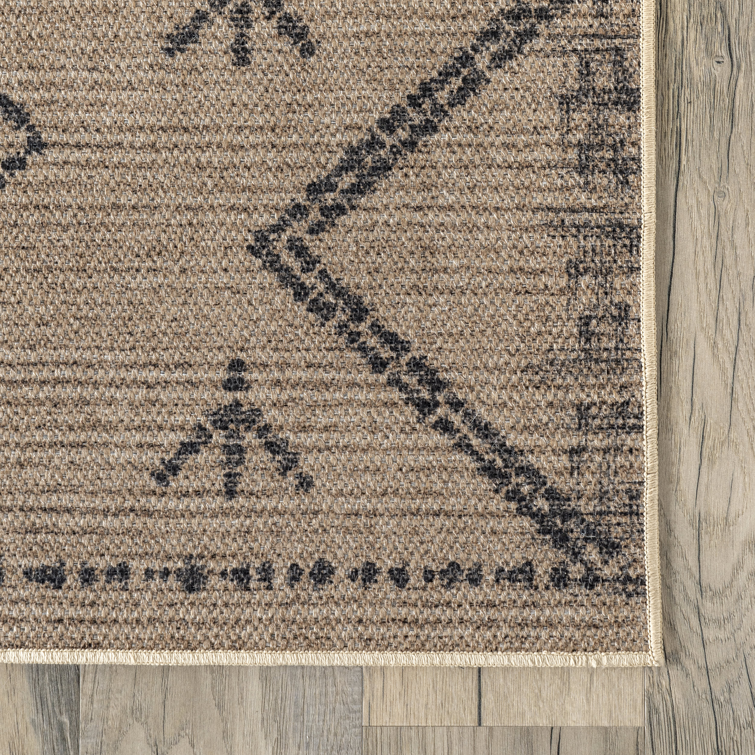 Jonquil Easy-Jute Washable Diamond Rug | Natural - Image 3