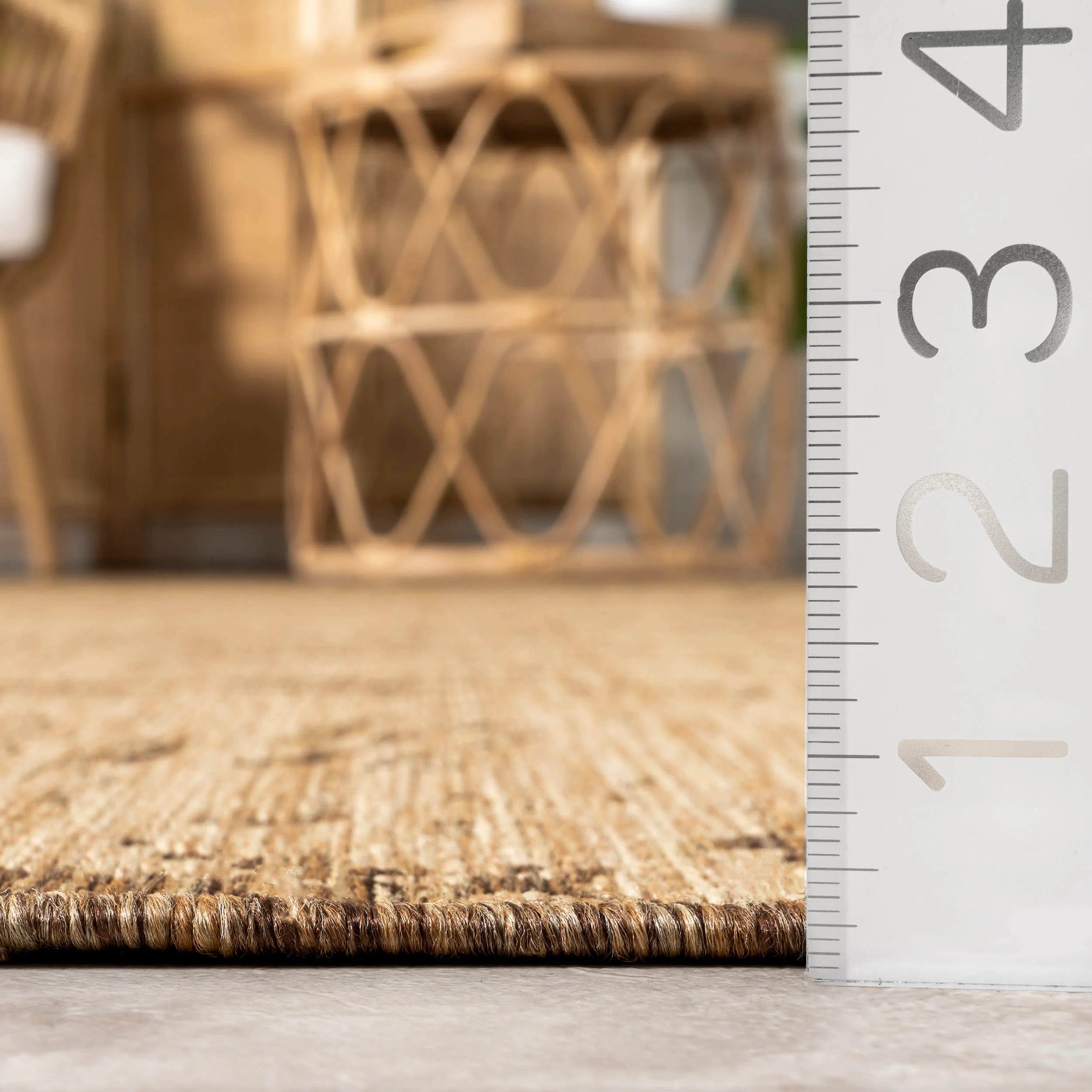 Jordana Marble Indoor/Outdoor Rug | Brown - Image 5
