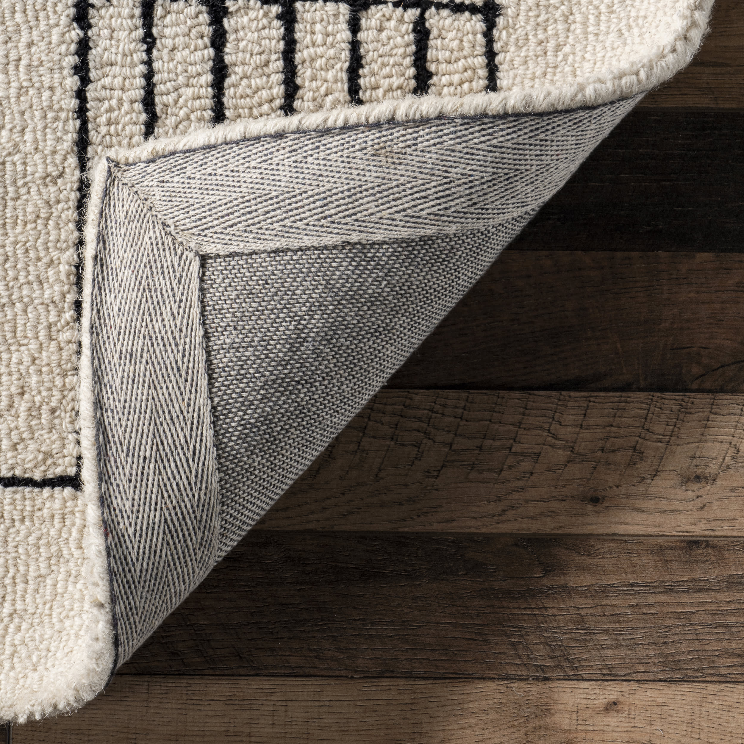 Jourdan Modern Wool Rug | Ivory - Image 6