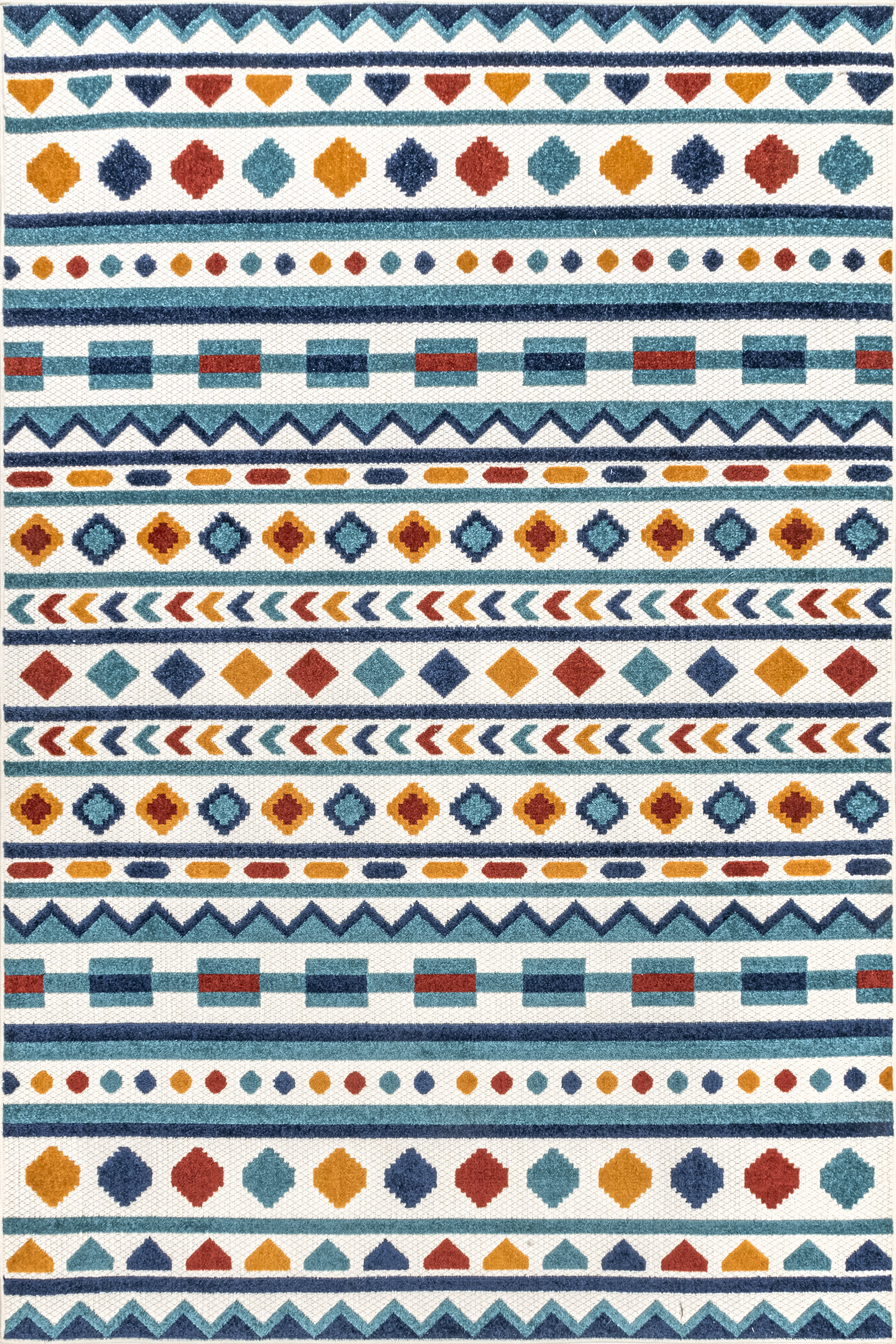 Jovani Geometric Indoor/Outdoor Rug | Blue