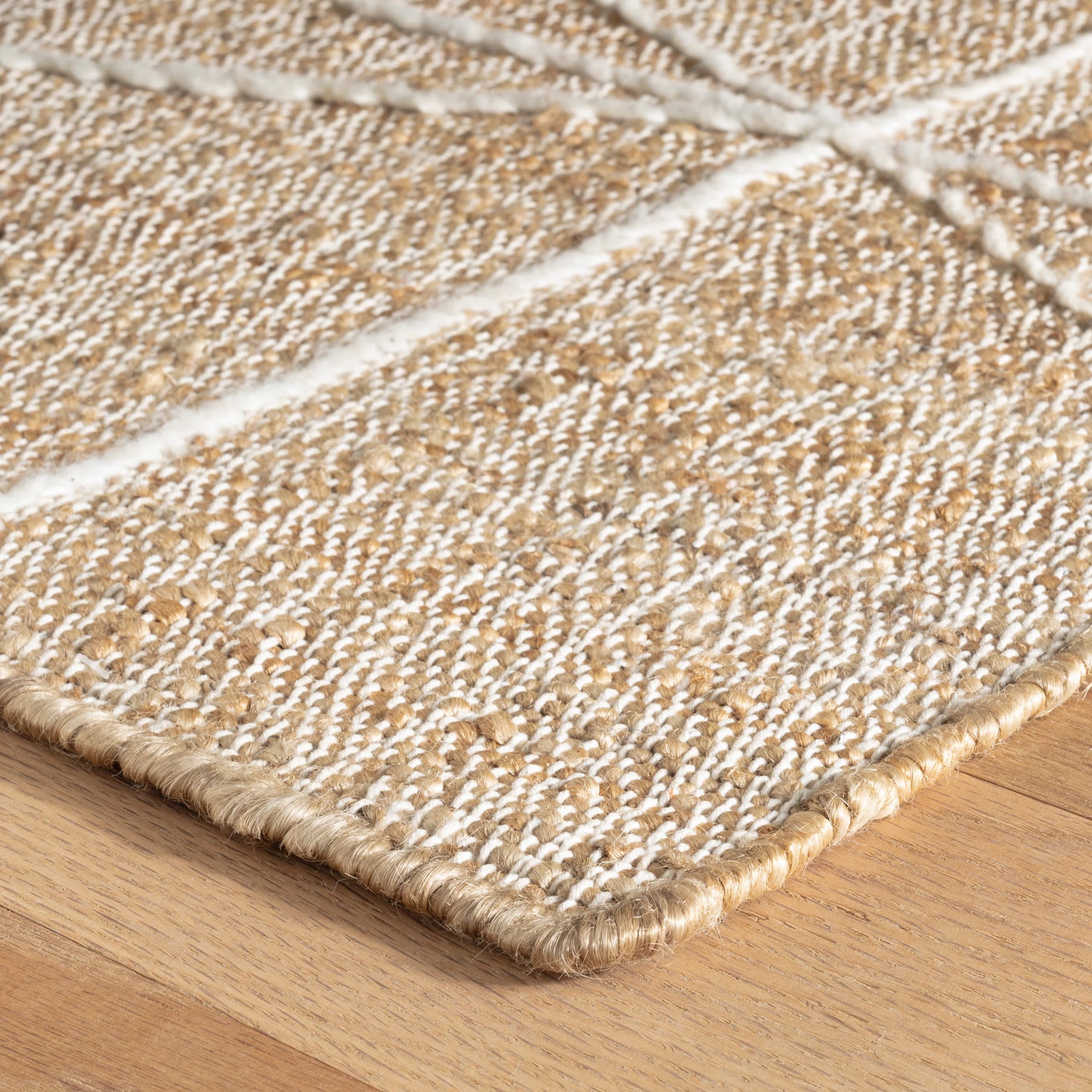 Judson Handwoven Jute Rug | Natural/Ivory - Image 7