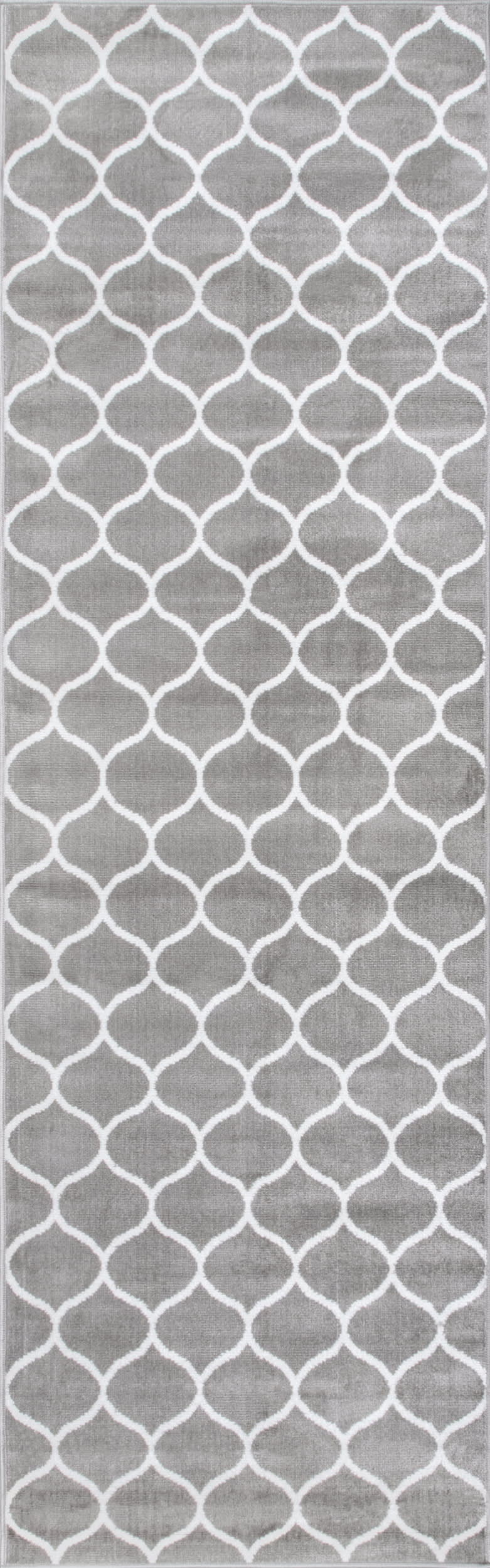 Judy Scalloped Trellis Rug | Grey