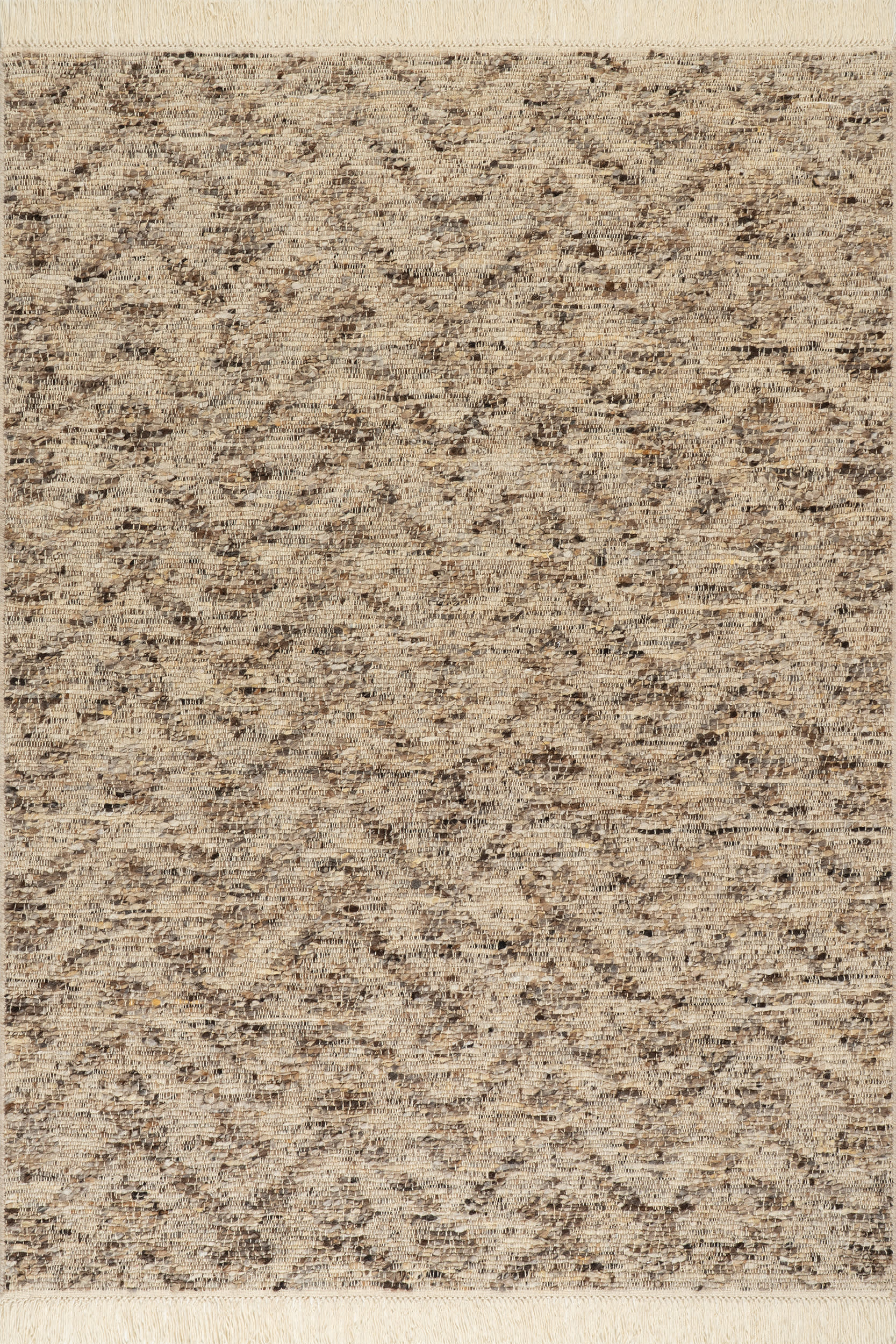 JuJu Tasseled Wool Rug | Brown