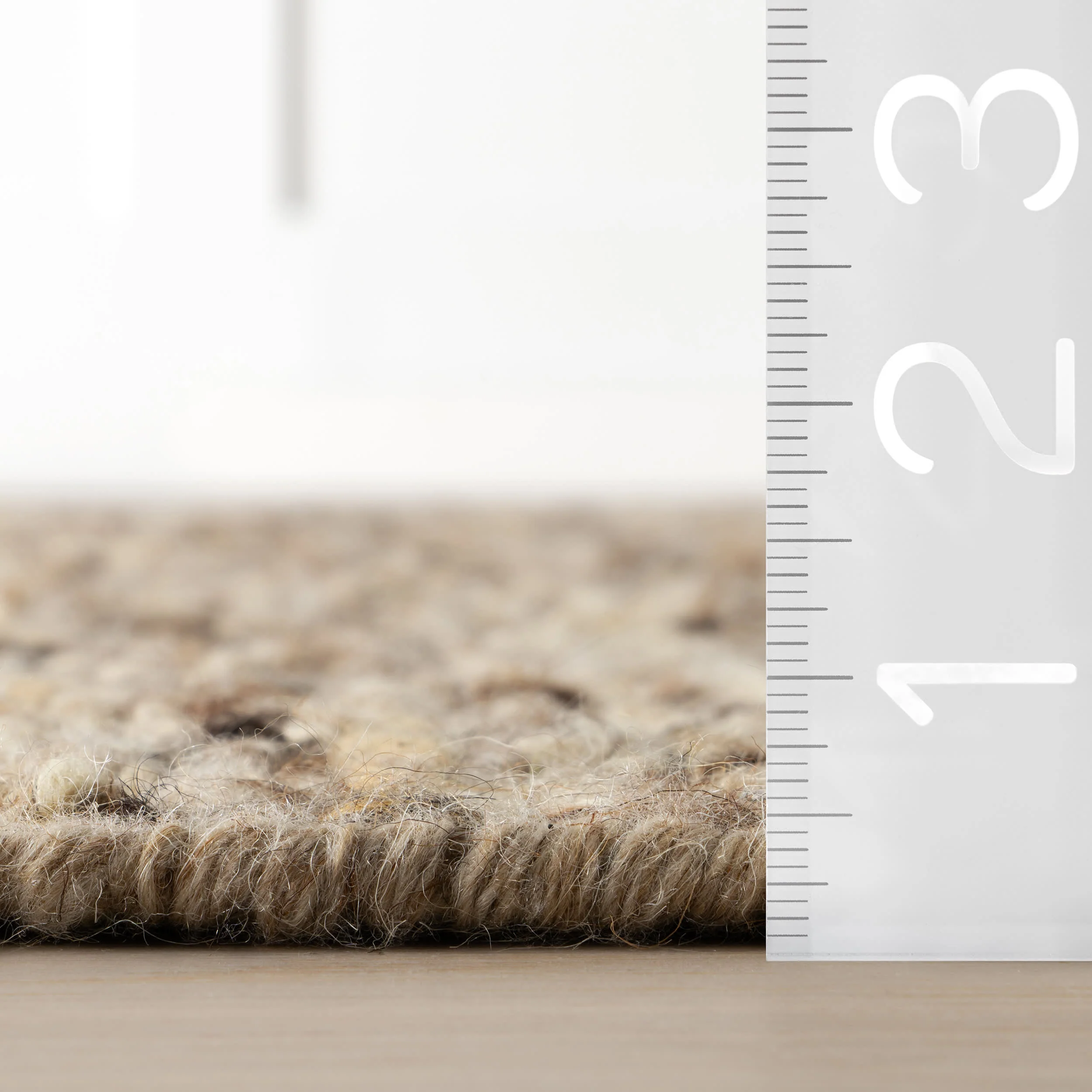 JuJu Tasseled Wool Rug | Brown - Image 6