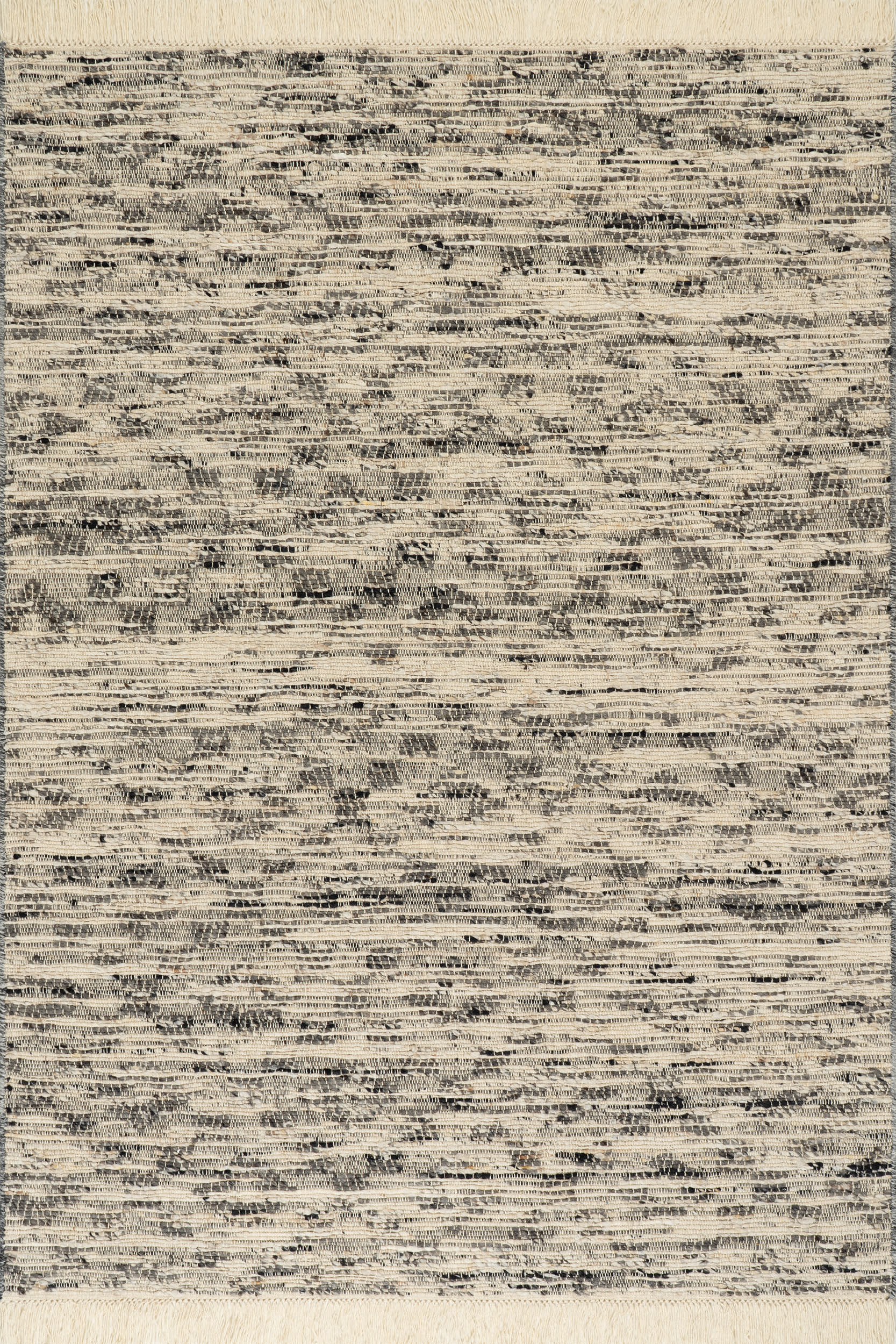 JuJu Tasseled Wool Rug | Grey