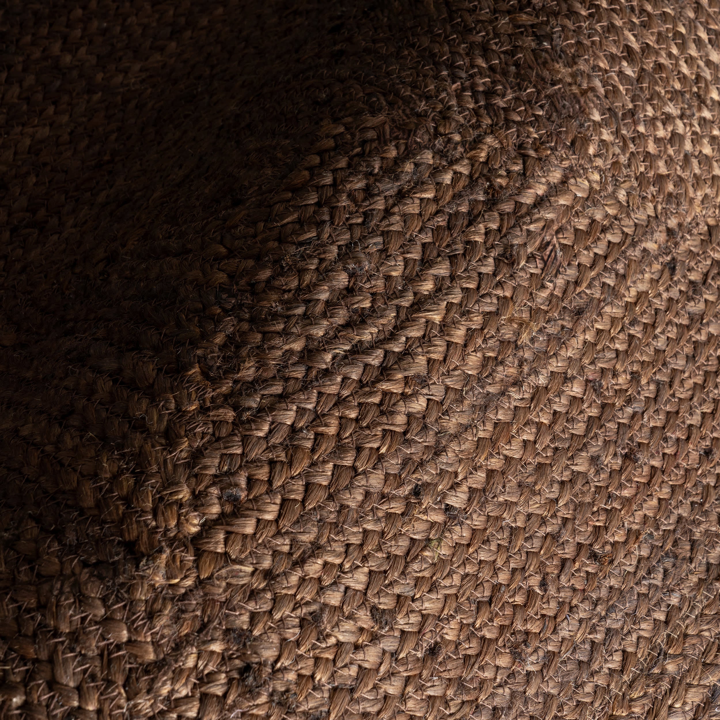 Juniper Jute Tiled Rug | Dark Brown - Image 3