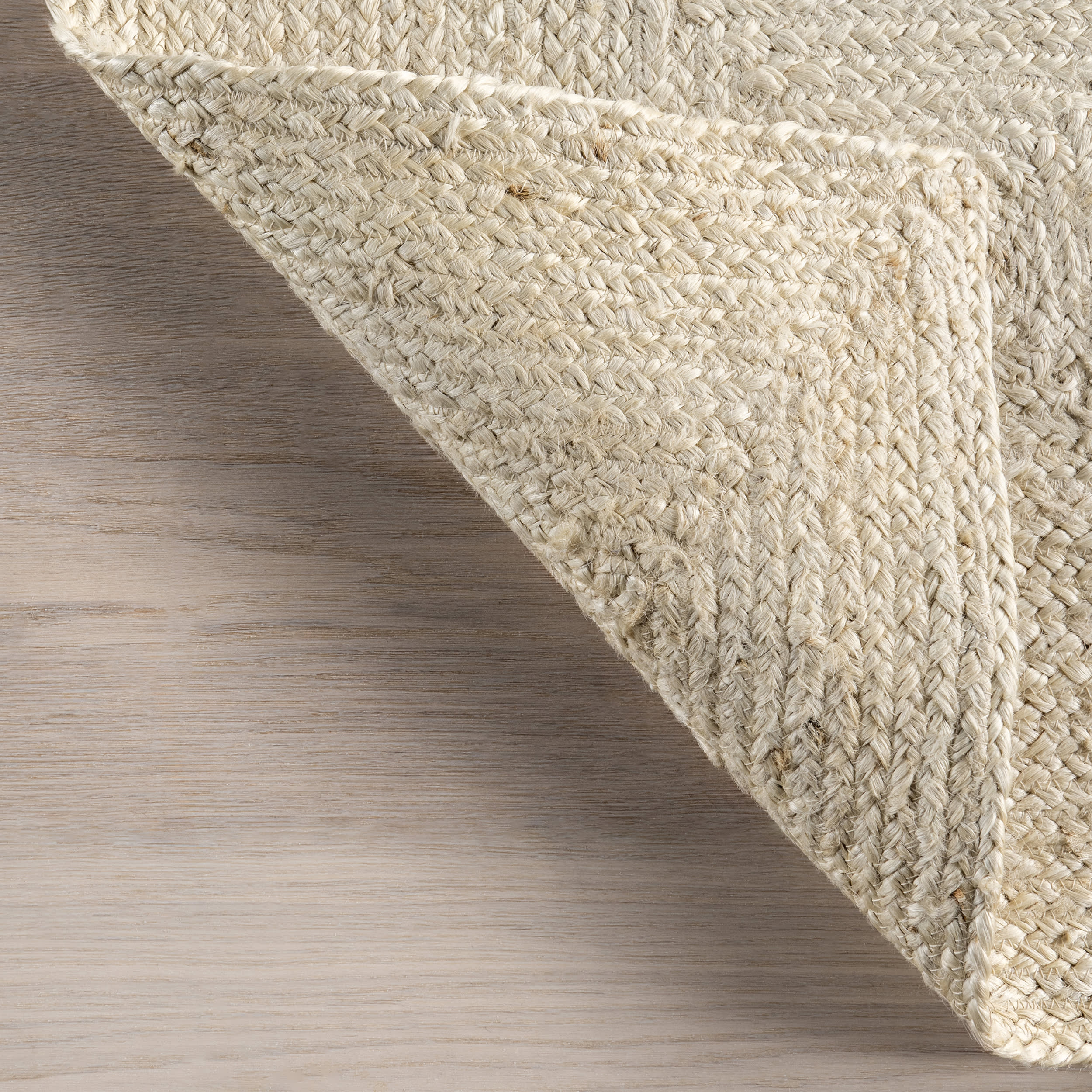Juniper Jute Tiled Rug | Ivory - Image 6