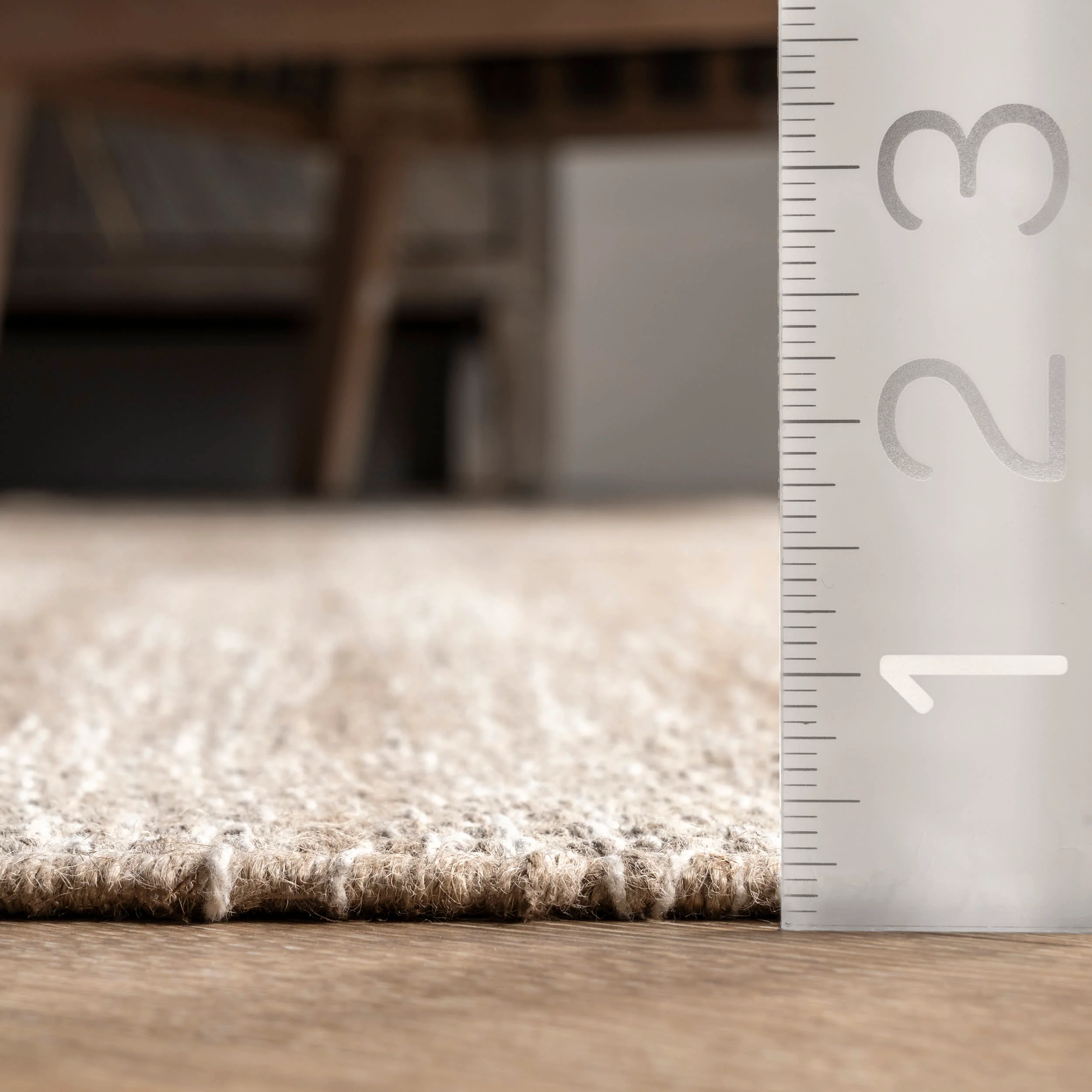 Jute Abstract Rug | Beige - Image 5