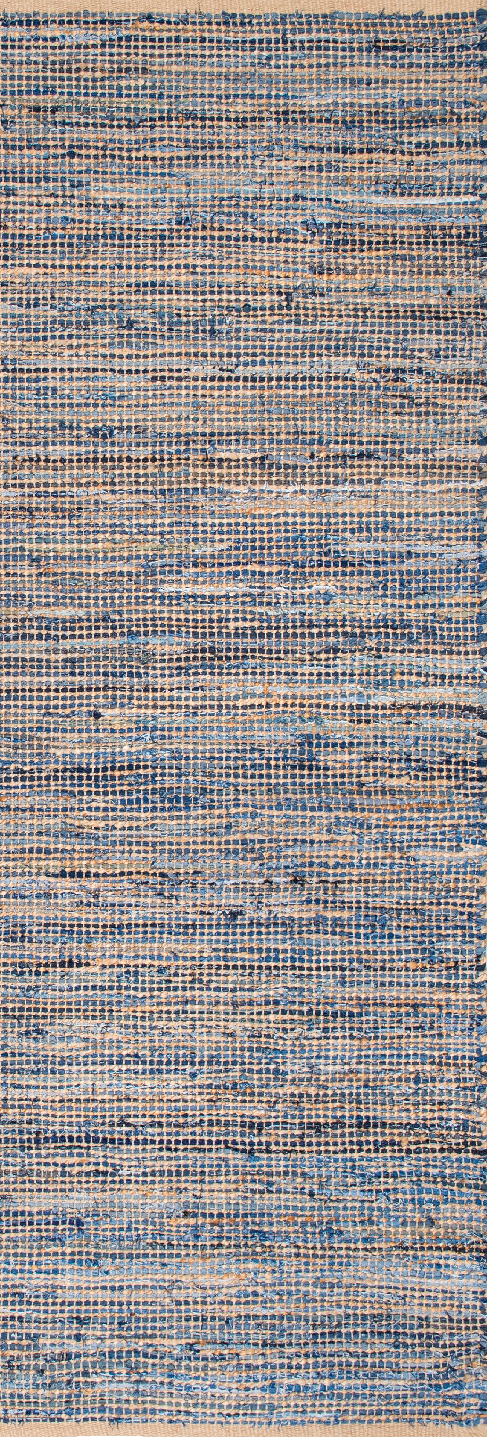 Jute And Denim Crosshatch Rug | Natural