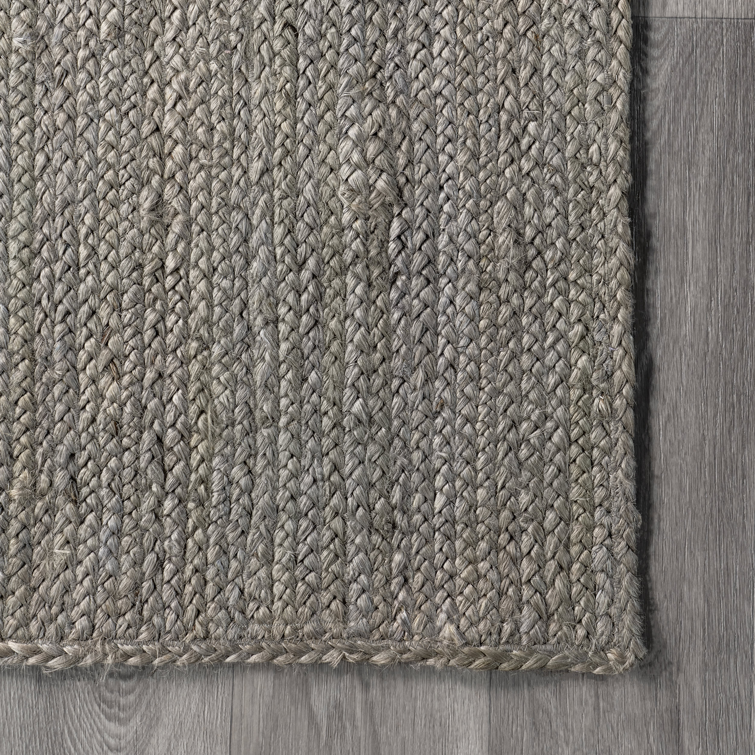 Jute Braided Rug | Grey - Image 3