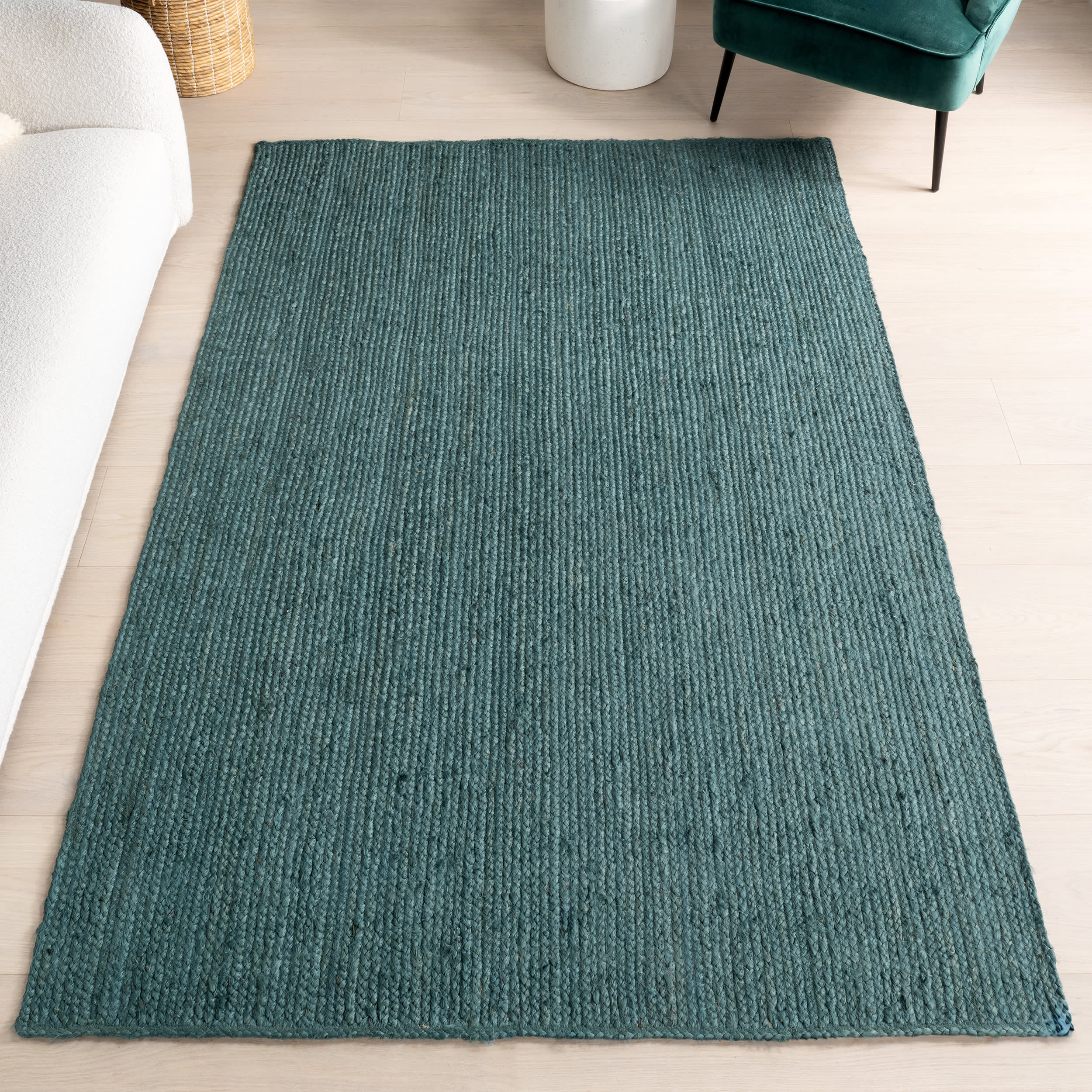 Jute Braided Rug | Hunter Green - Image 2