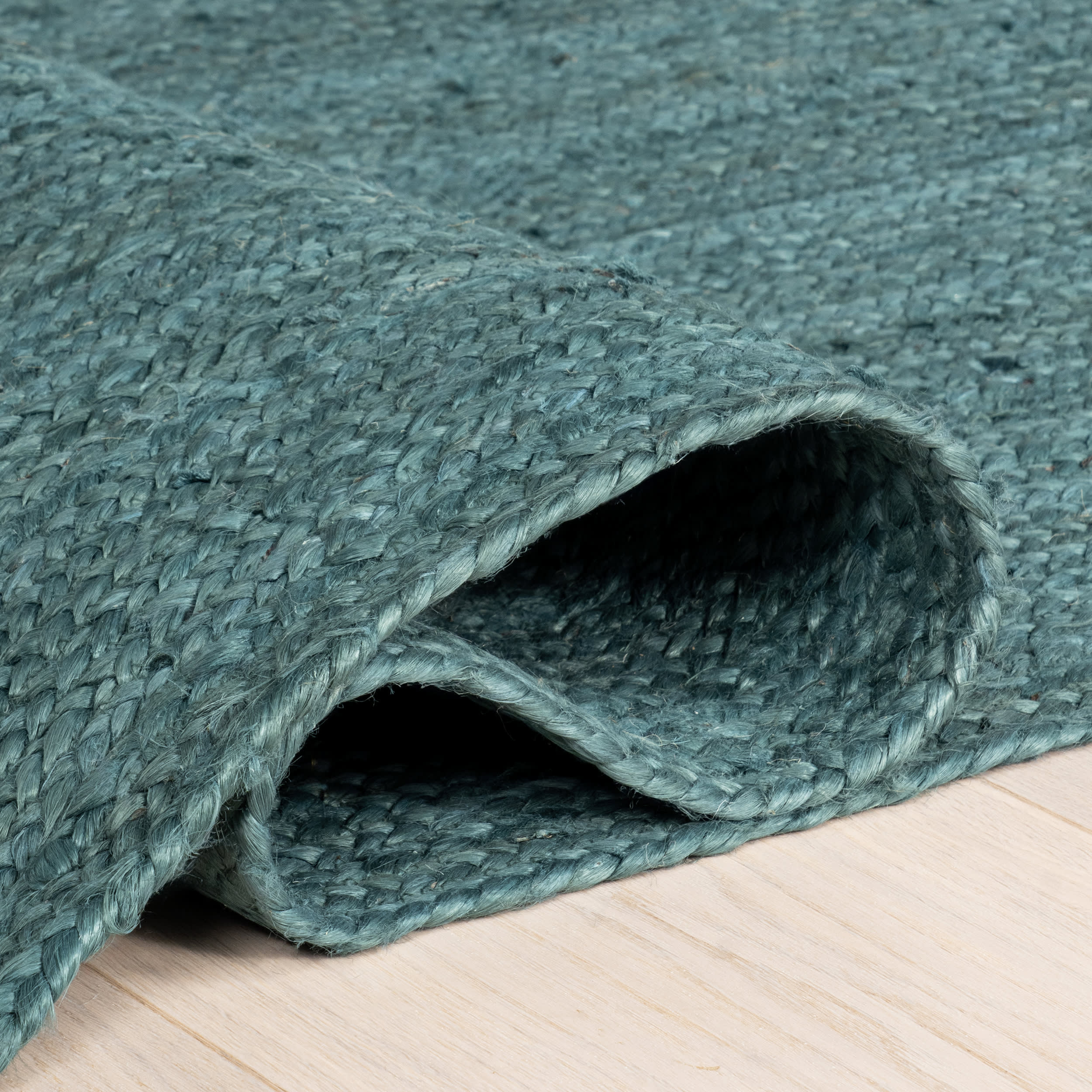 Jute Braided Rug | Hunter Green - Image 9