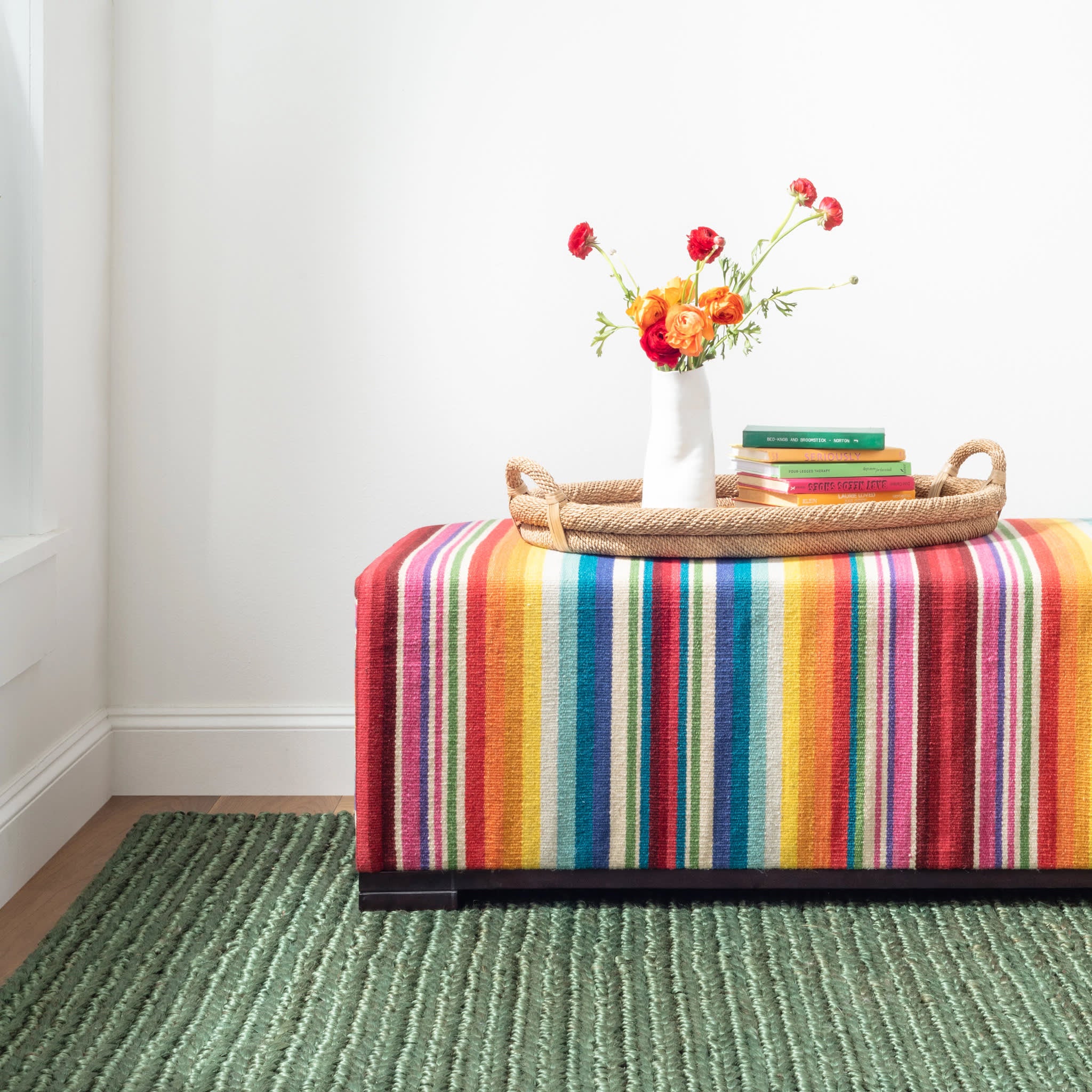Jute Handwoven Rug | Evergreen - Image 3