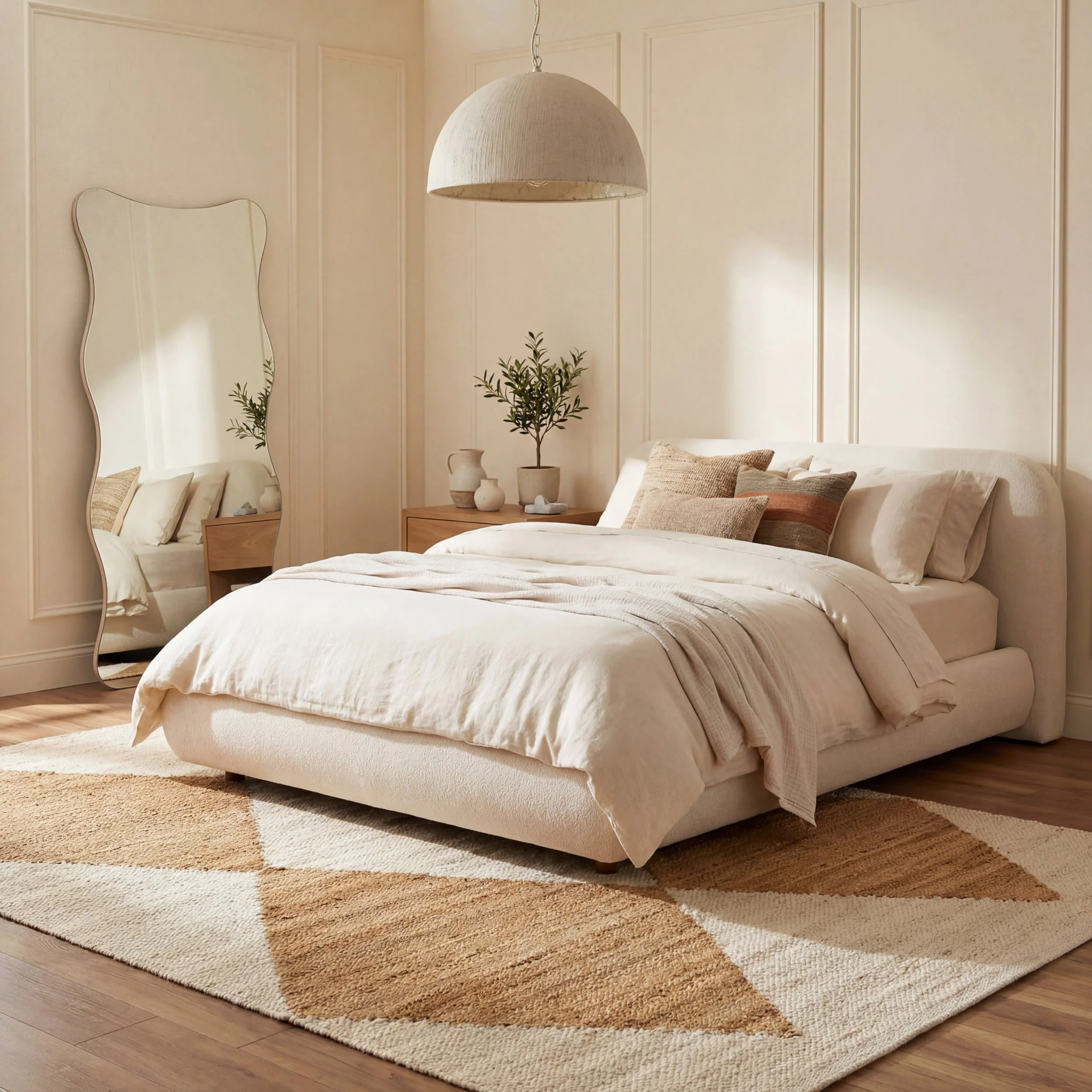 Jute Harlequin Trellis Rug | Ivory - Image 9