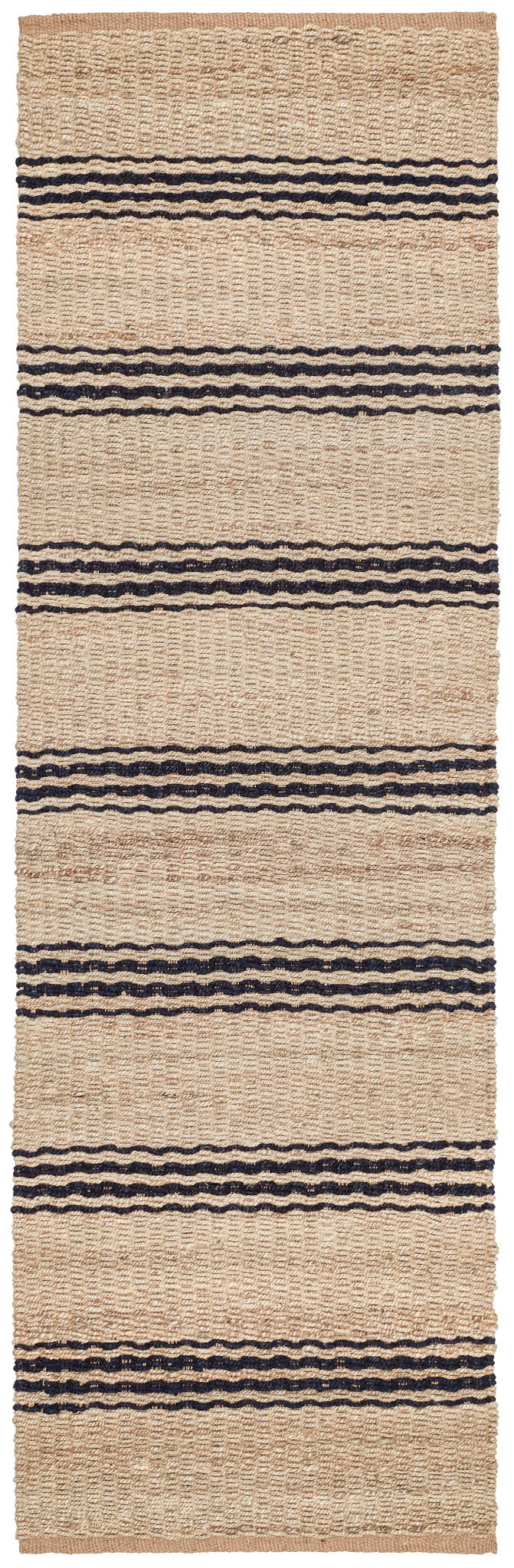 Jute Ticking Handwoven Rug | Indigo - Image 2