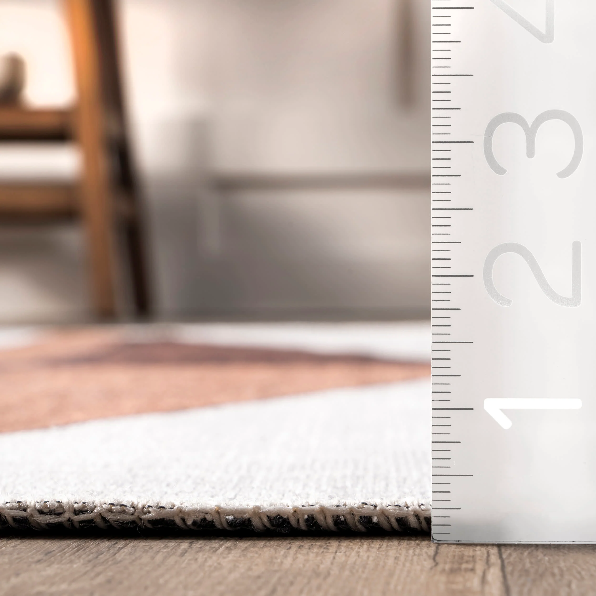 Kadie Washable Diamonds Rug | Brown - Image 5