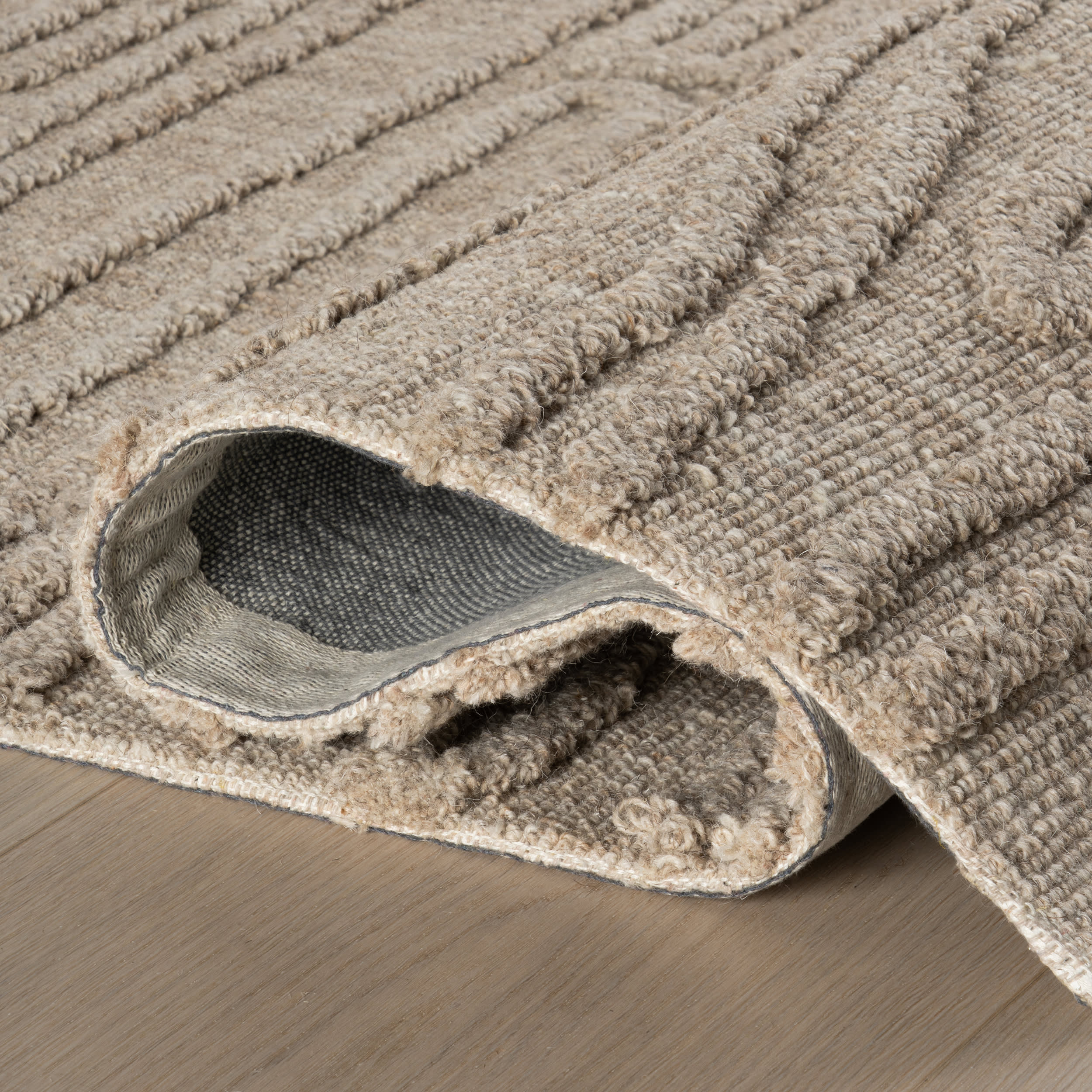 Kahina Abstract Bohemian Hand Tufted Wool Rug | Beige - Image 11