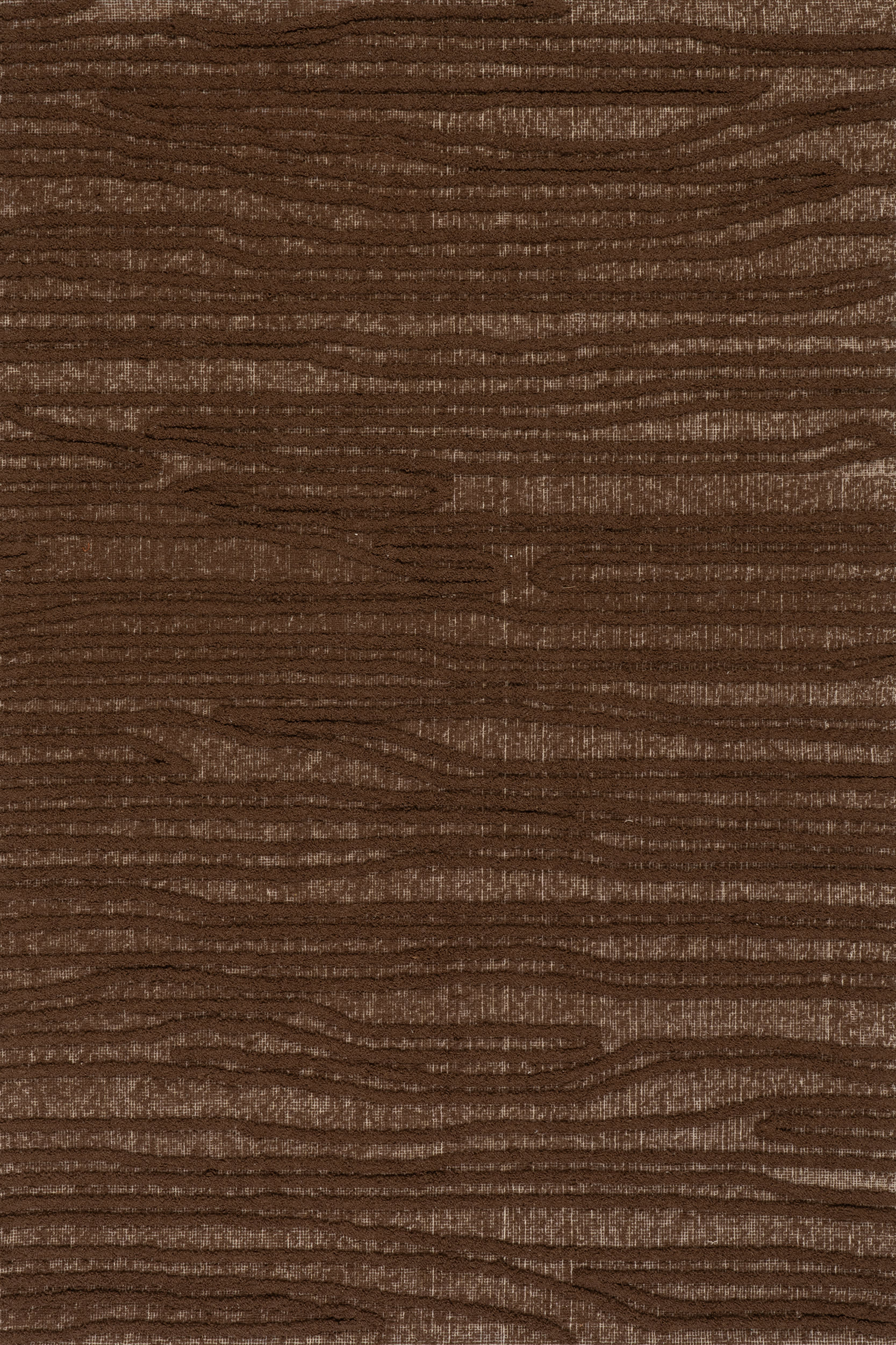 Kahina Abstract Bohemian Hand Tufted Wool Rug | Brown