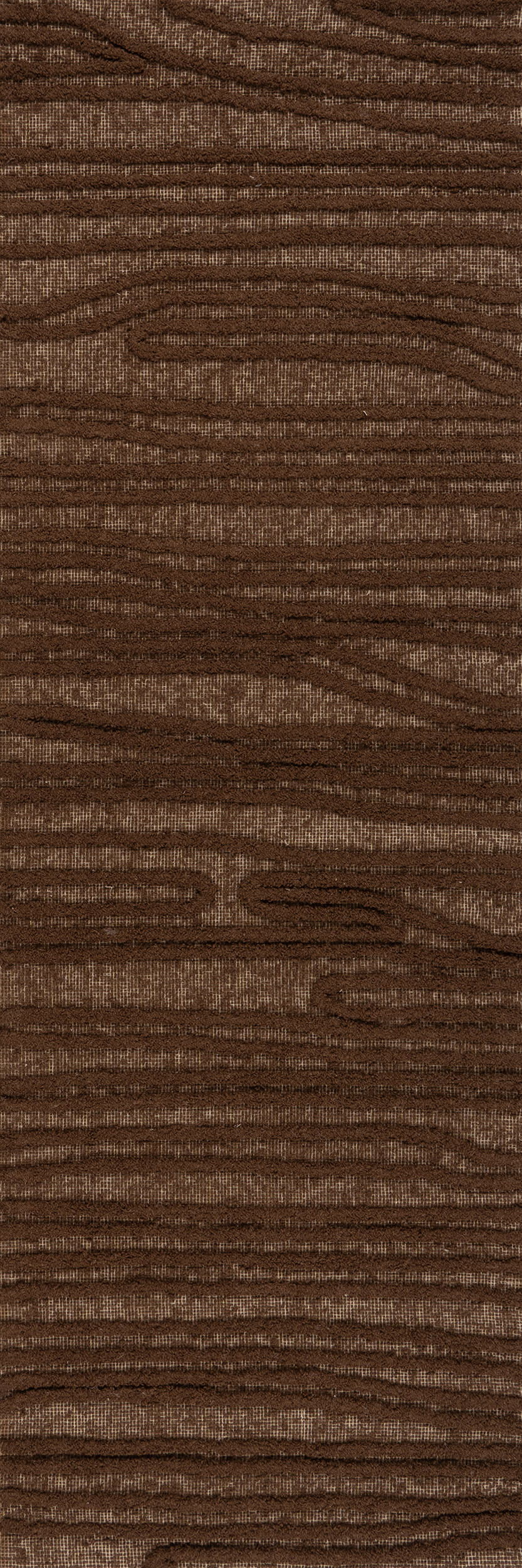 Kahina Abstract Bohemian Hand Tufted Wool Rug | Brown