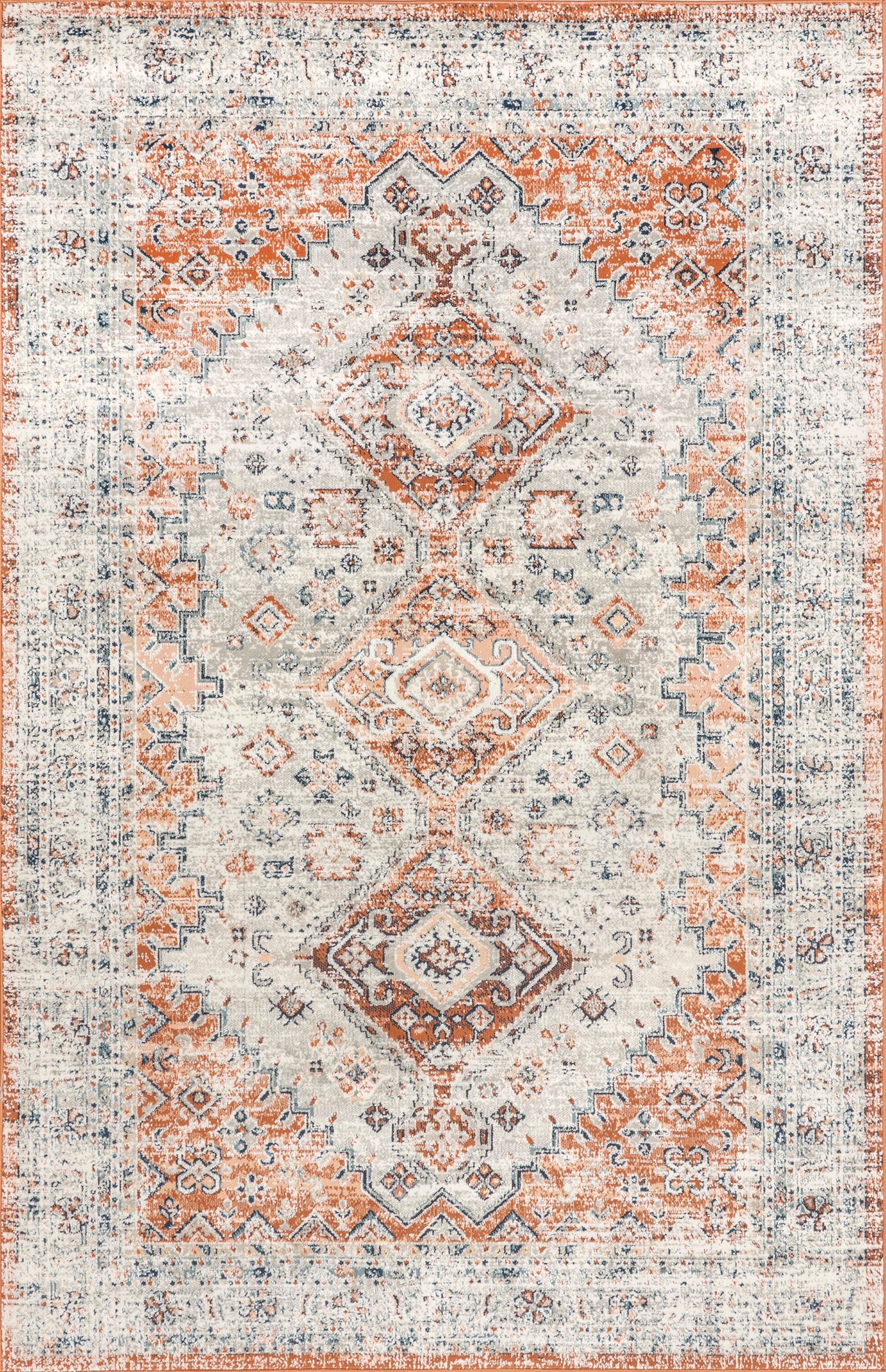 Kaia Distressed Persian Rug | Beige
