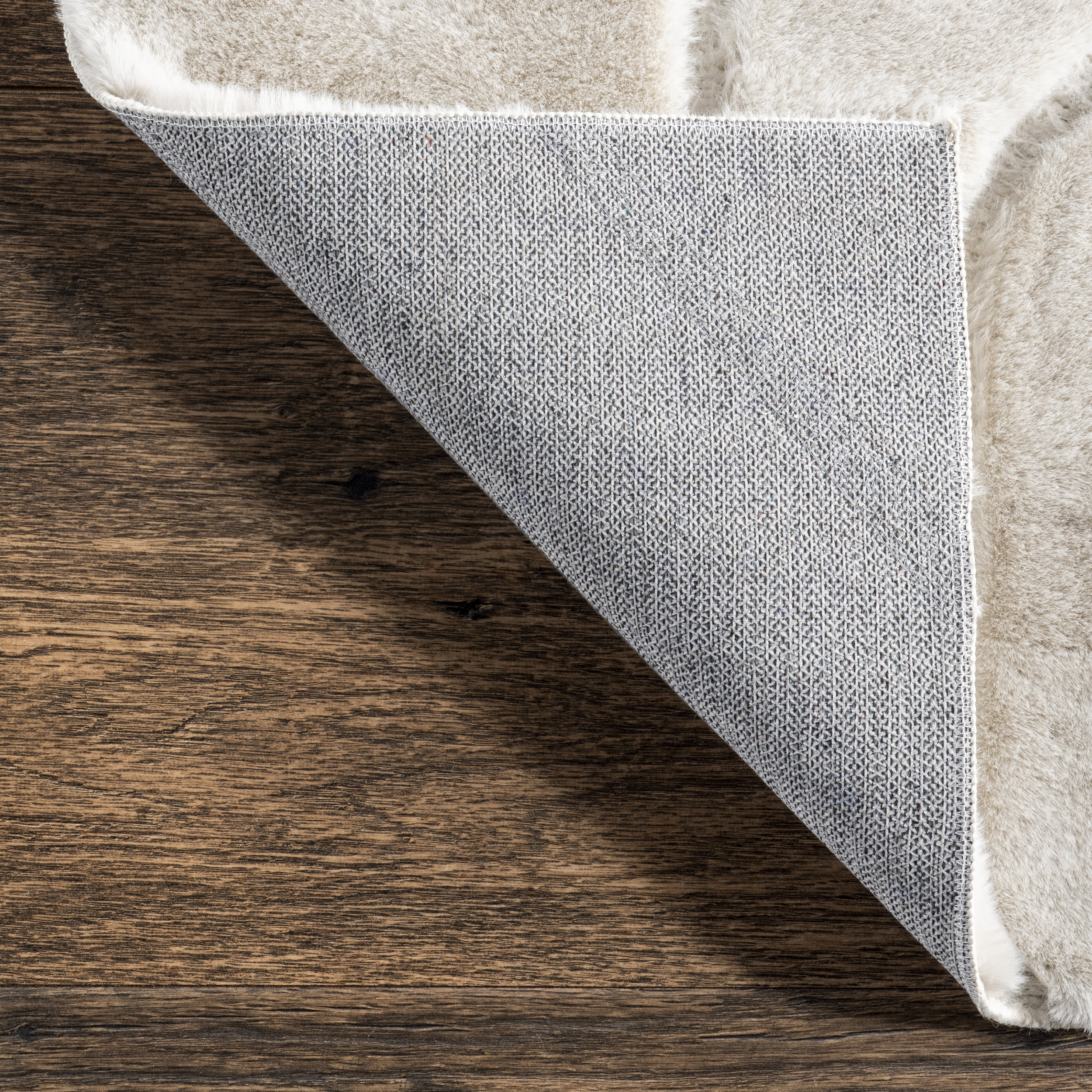 Karalee Geometric Plush Cloud Washable Rug | White - Image 6