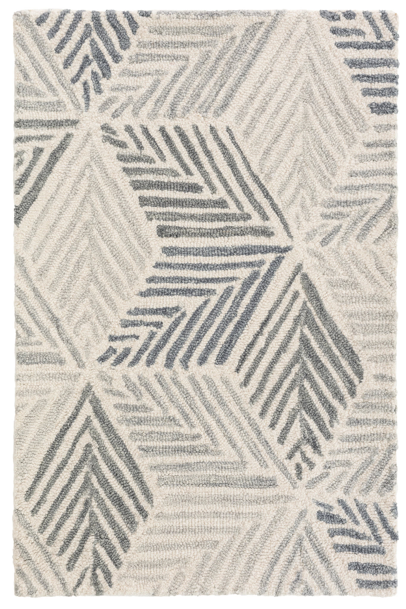 Karari Hand Hooked Wool Rug | Blue