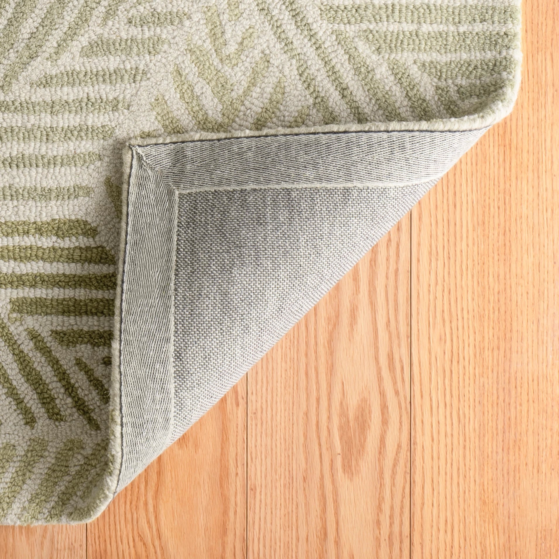 Karari Hand Hooked Wool Rug | Moss - Image 7