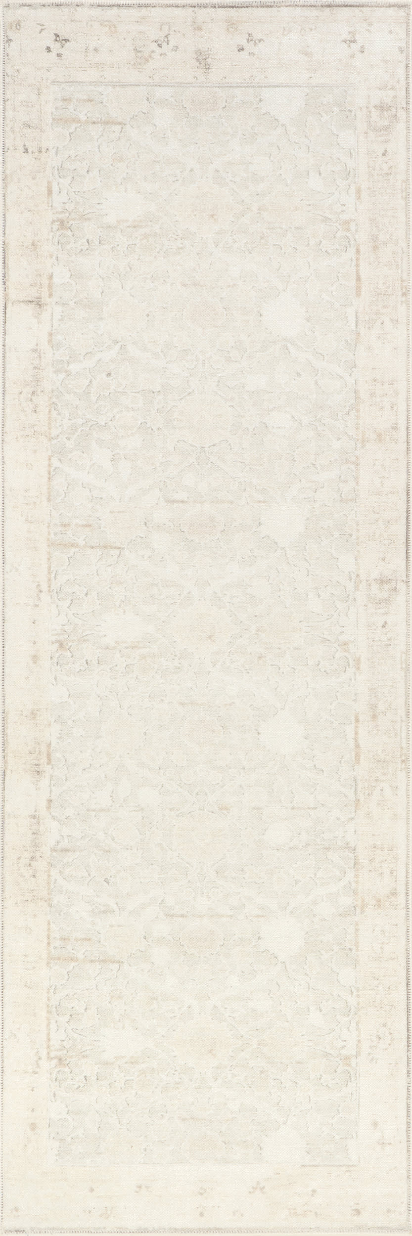 Karla Vintage Medallion Washable Rug | Beige