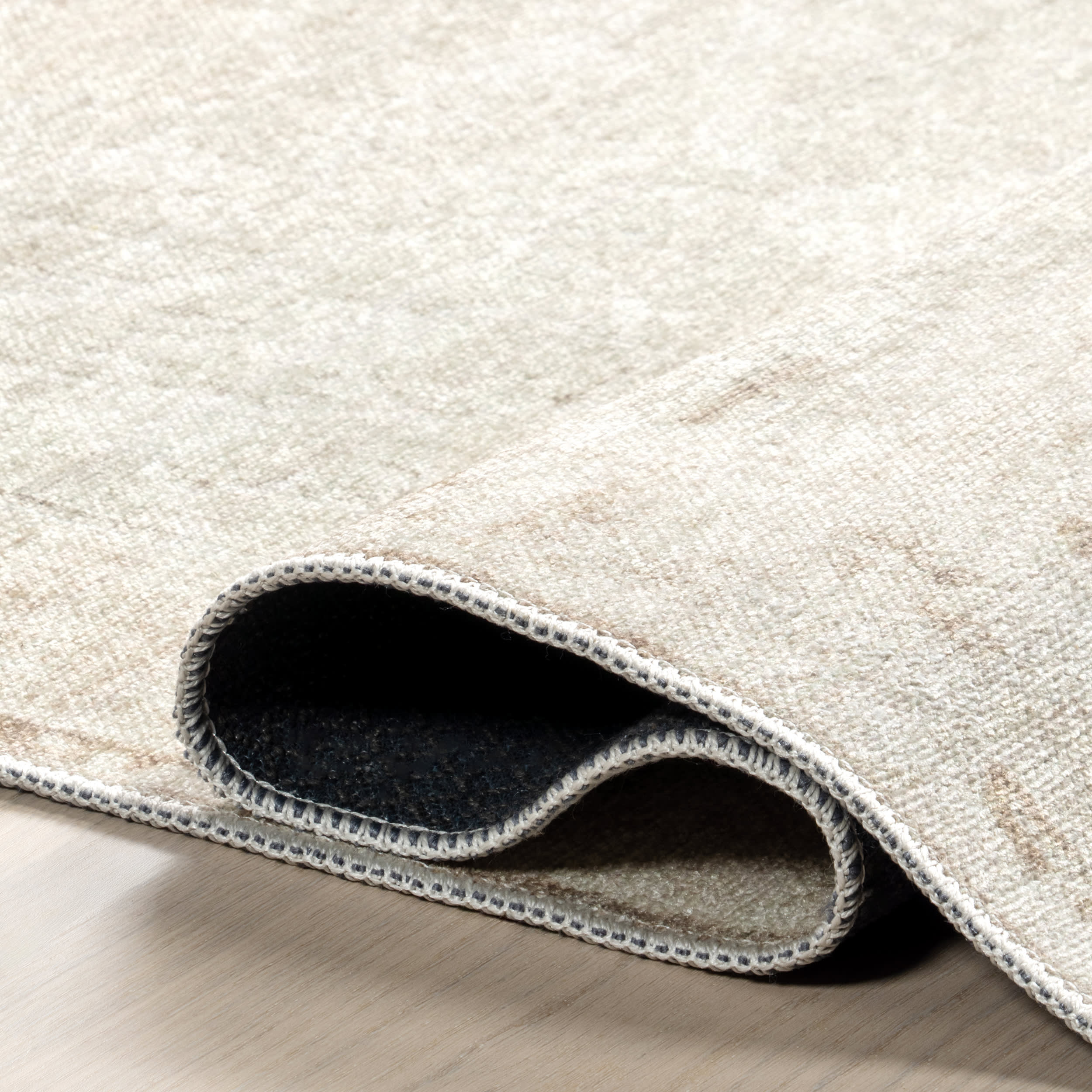 Karla Vintage Medallion Washable Rug | Beige - Image 8
