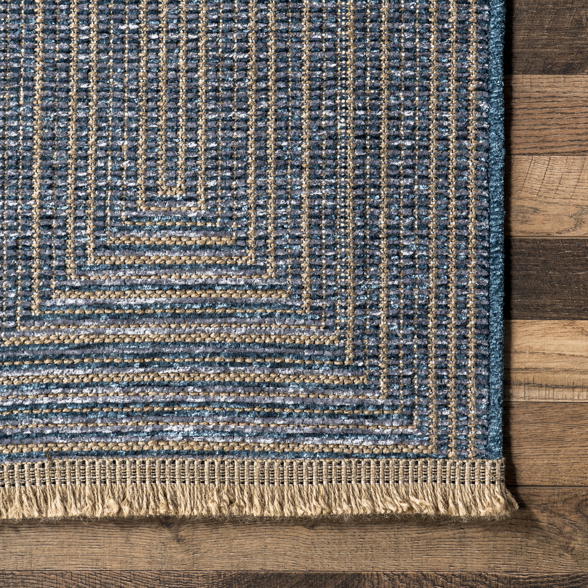Kenna Geometric Rug | Blue - Image 3