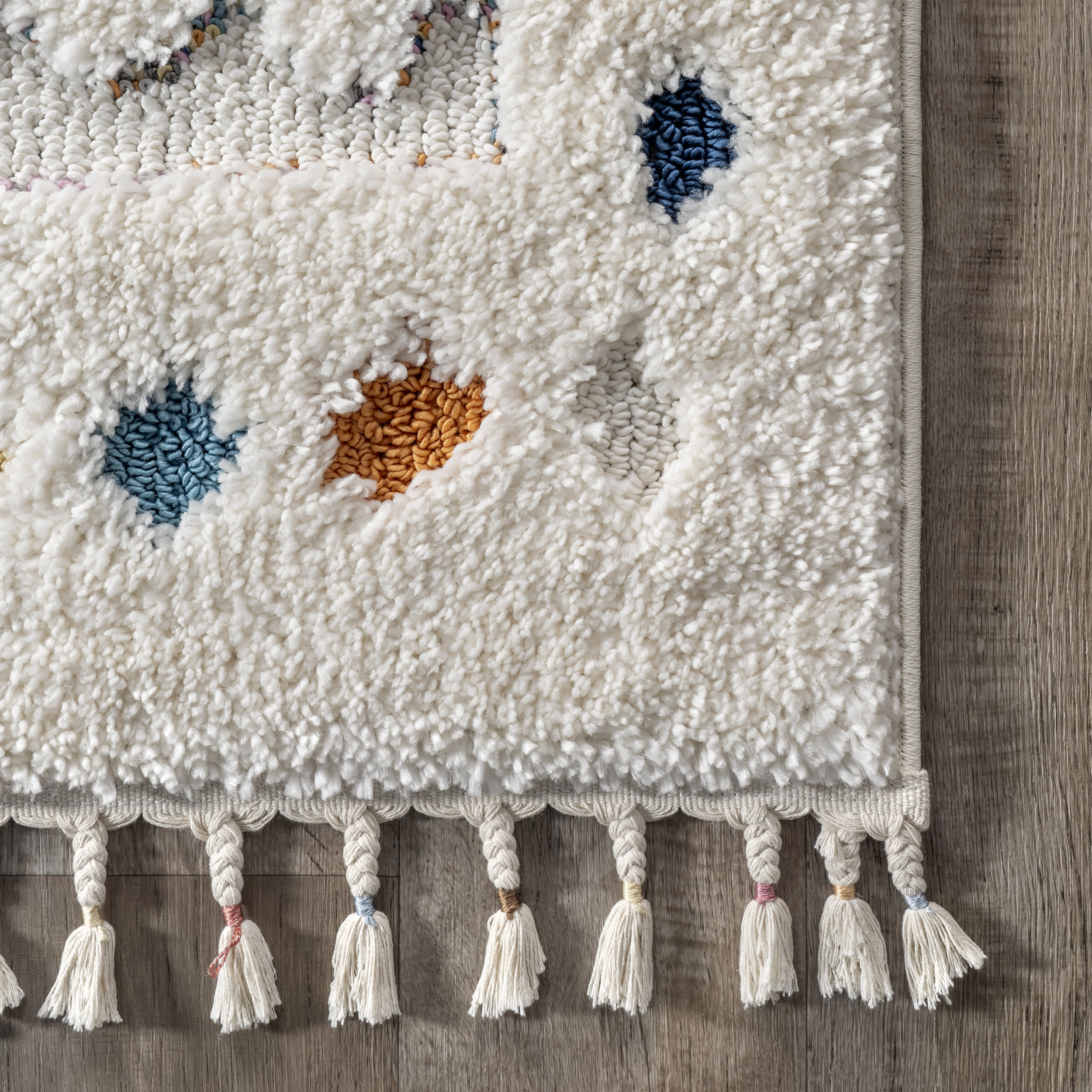 Kenzie Carved Shag Rug | Off White - Image 3