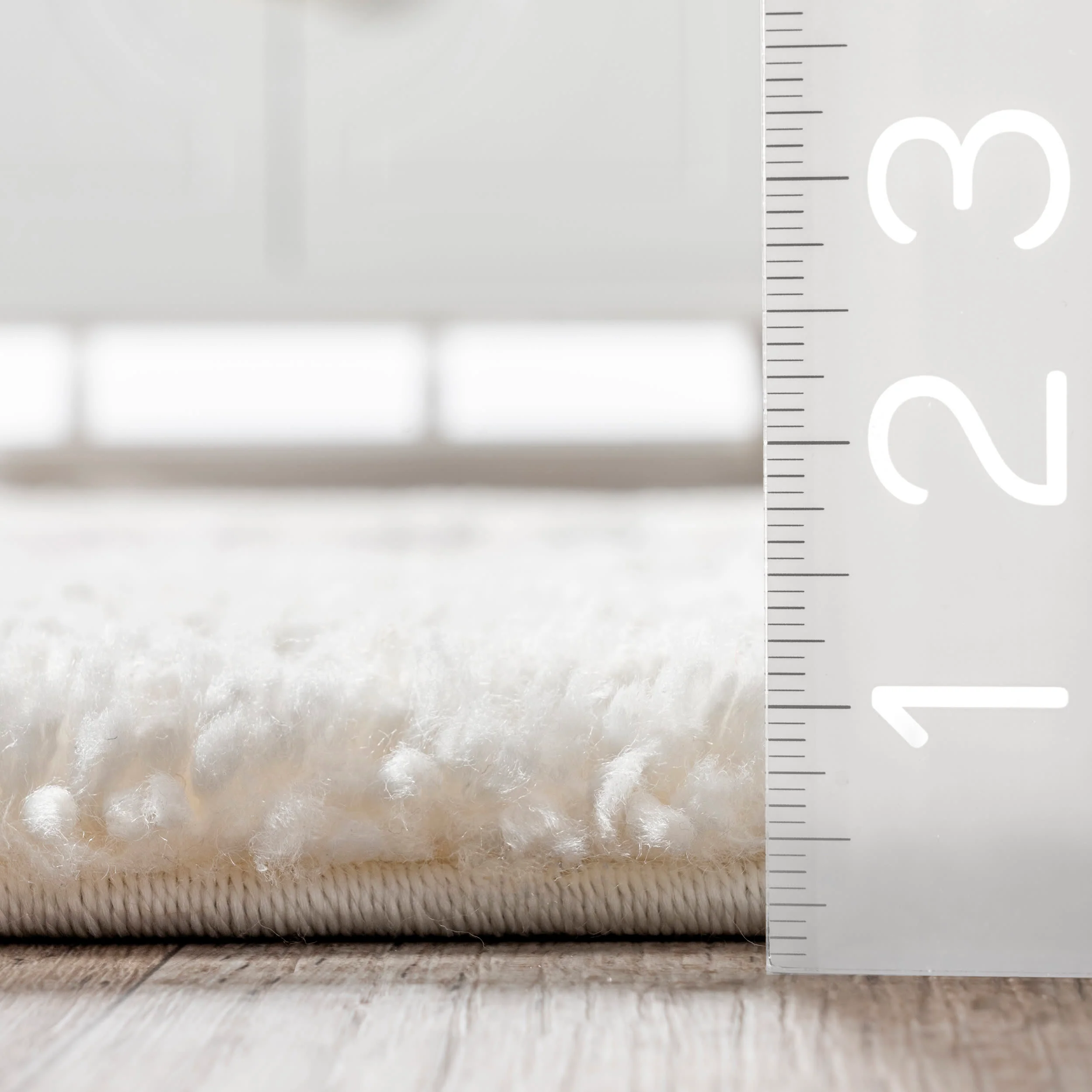 Kenzie Carved Shag Rug | Off White - Image 5