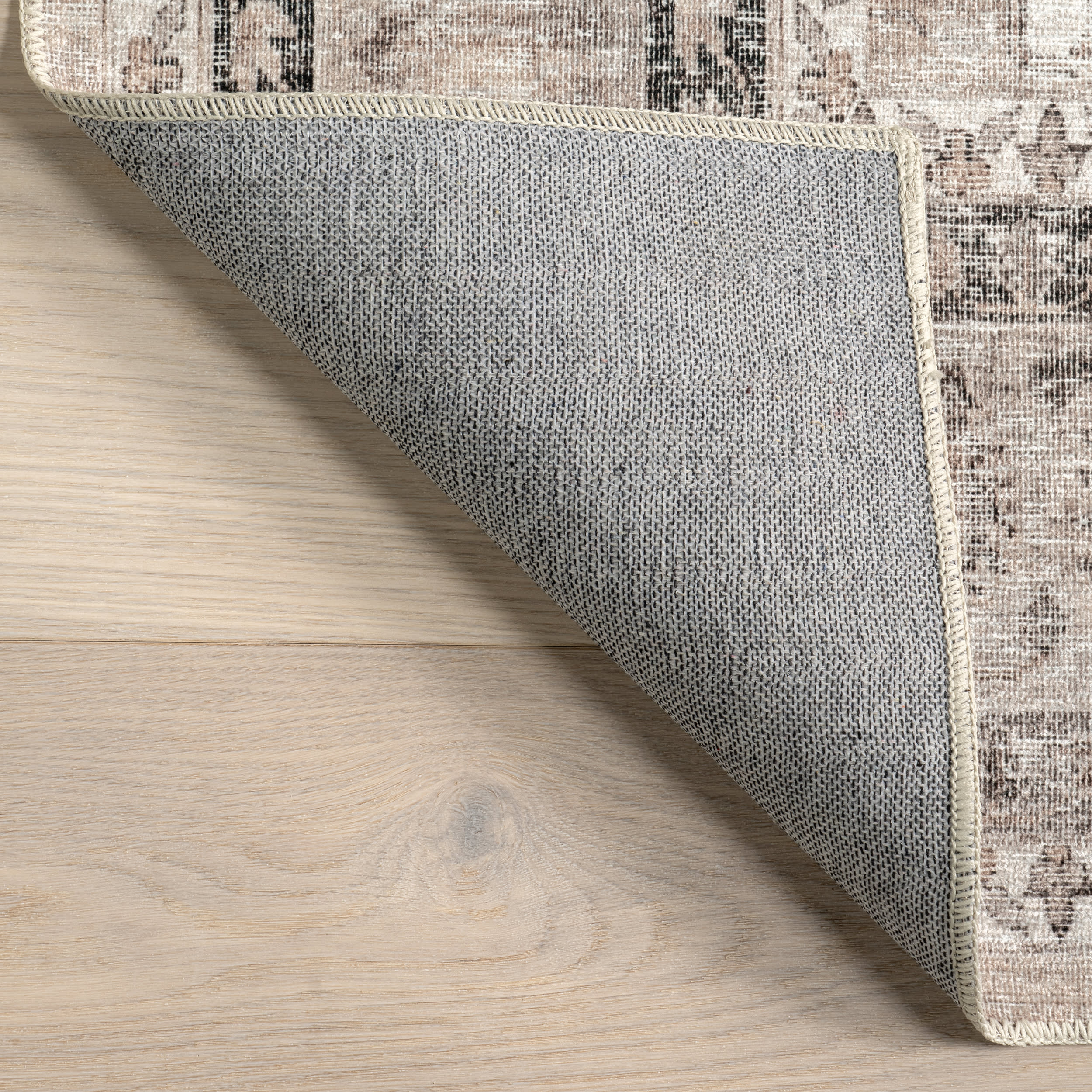 Keyara Spill Proof Washable Rug | Stone - Image 7