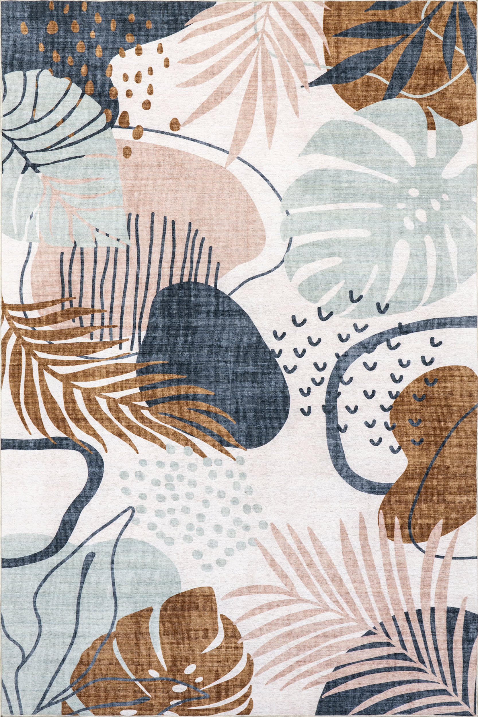 Keyla Palm Washable Indoor/Outdoor Rug | Multicolor