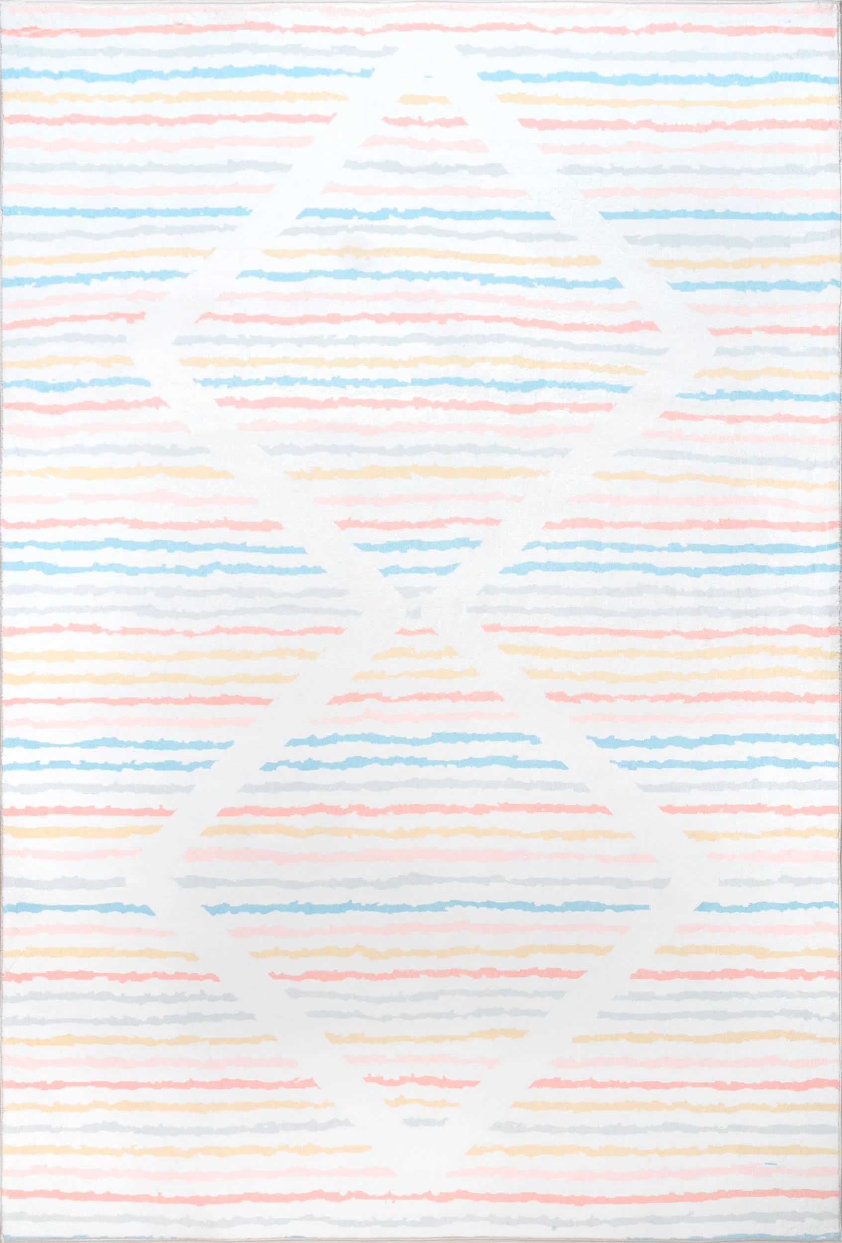 Kids Prismatic Striped Rug | Multicolor