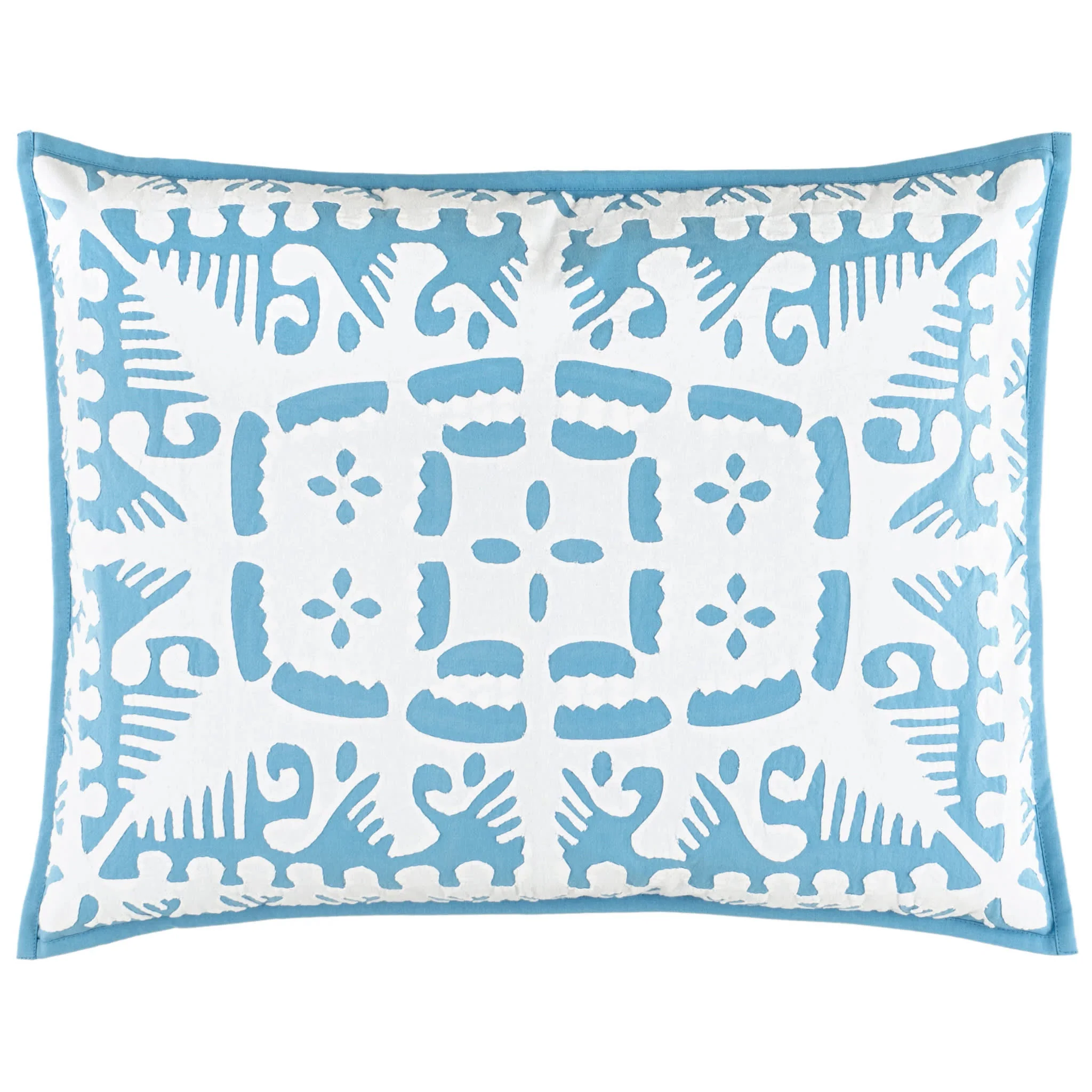 Knight Wood Cutwork Sham | Lapis - Image 3