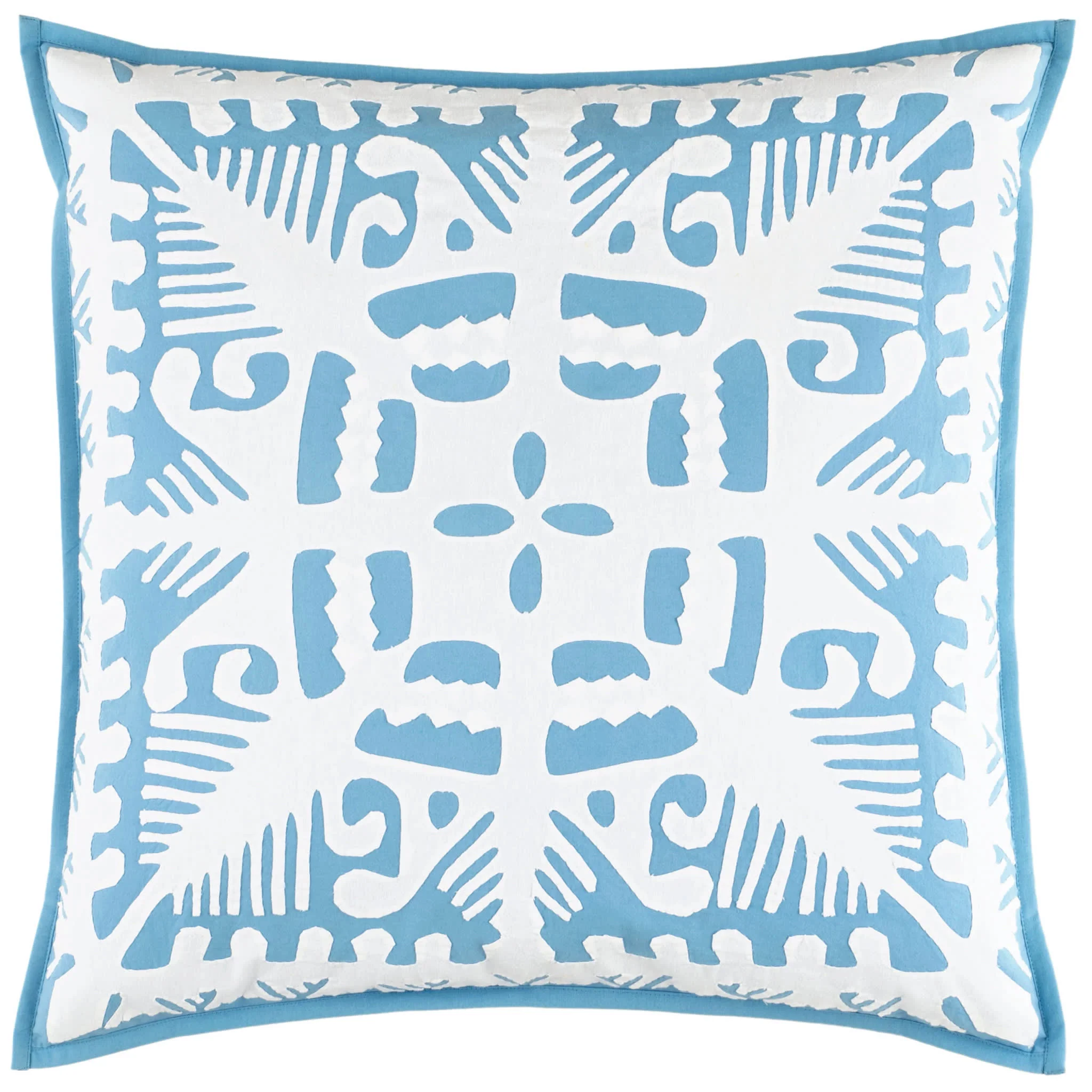 Knight Wood Cutwork Sham | Lapis - Image 5