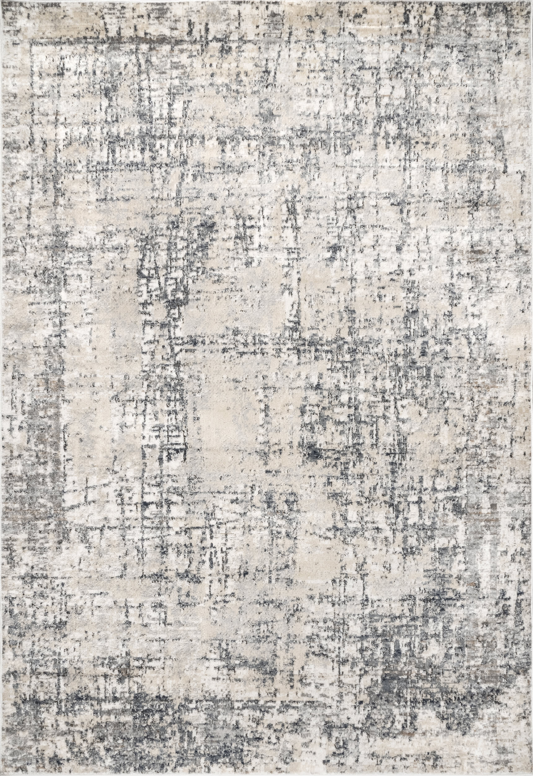 Kora Marbleized Abstract Rug | Beige