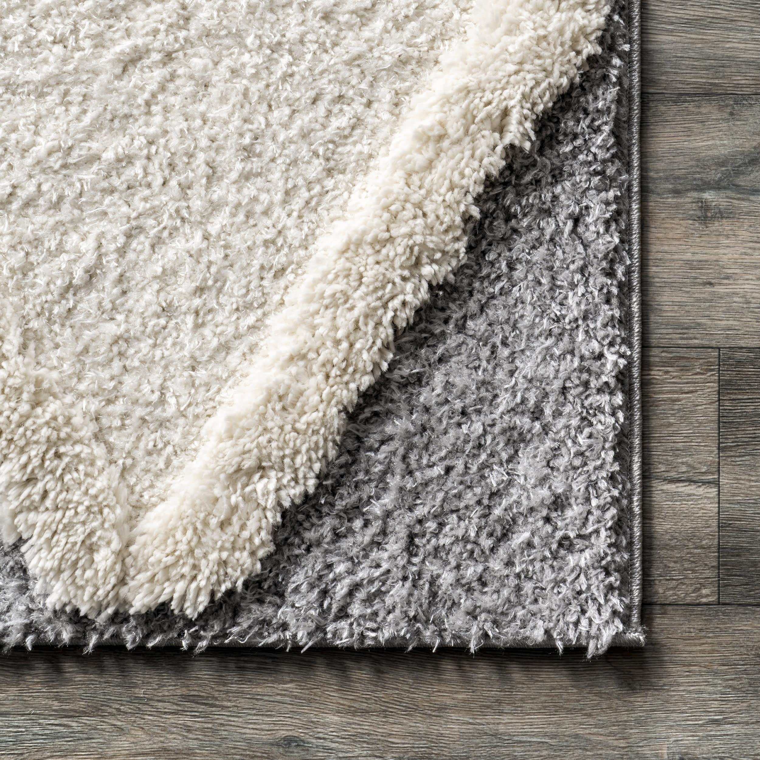 Kourtney Trellis Shag Rug | Blue - Image 3