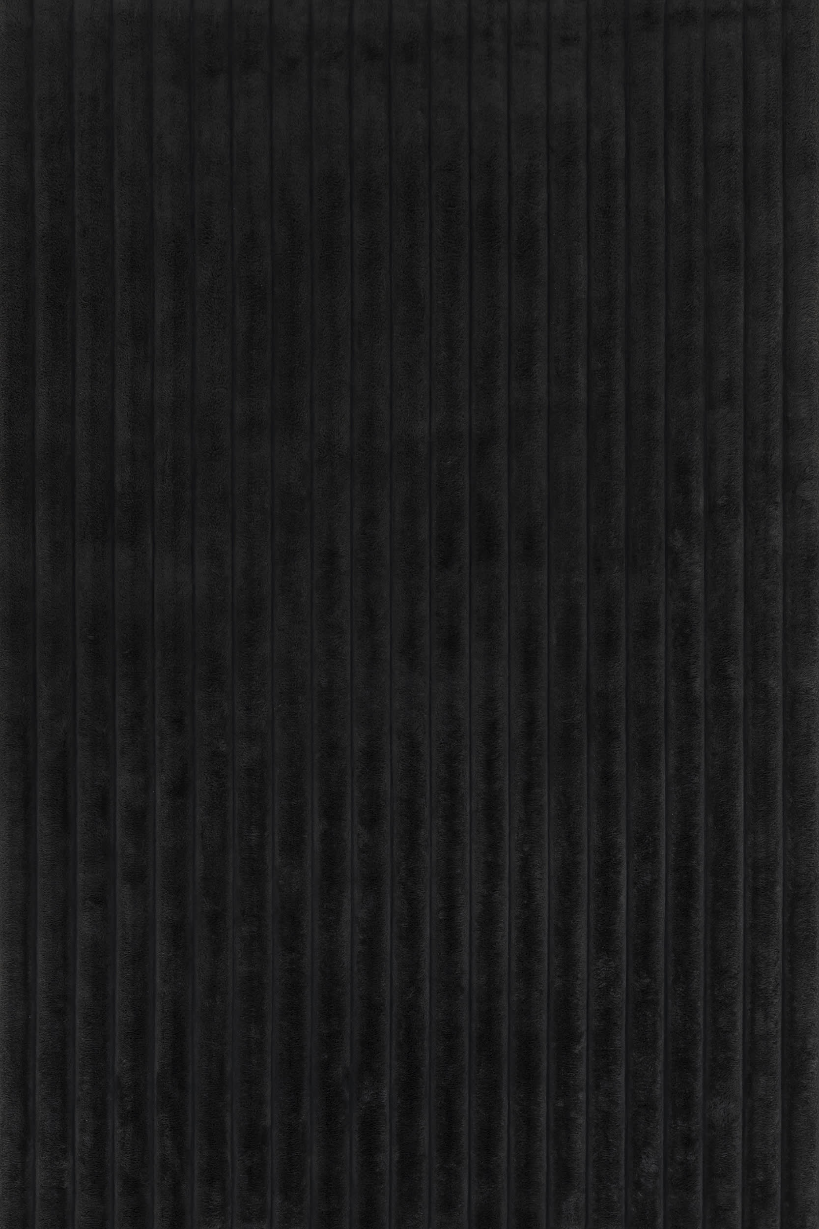 Kris Striped Plush Cloud Washable Rug | Charcoal