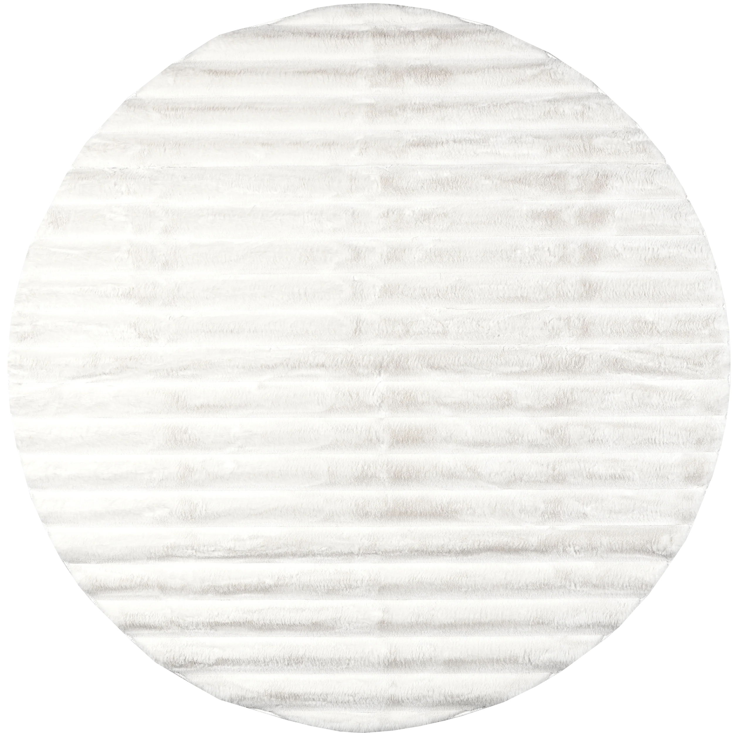 Kris Striped Plush Cloud Washable Rug | Off White