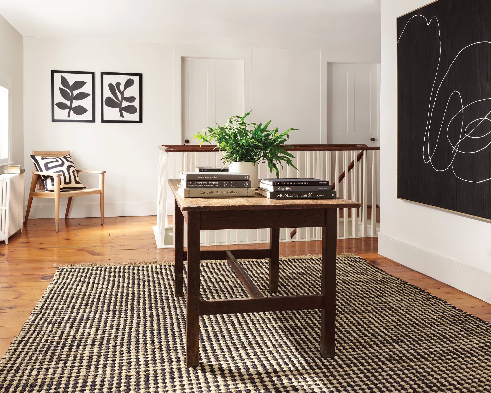 Kuba Handwoven Jute Rug | Black - Image 2